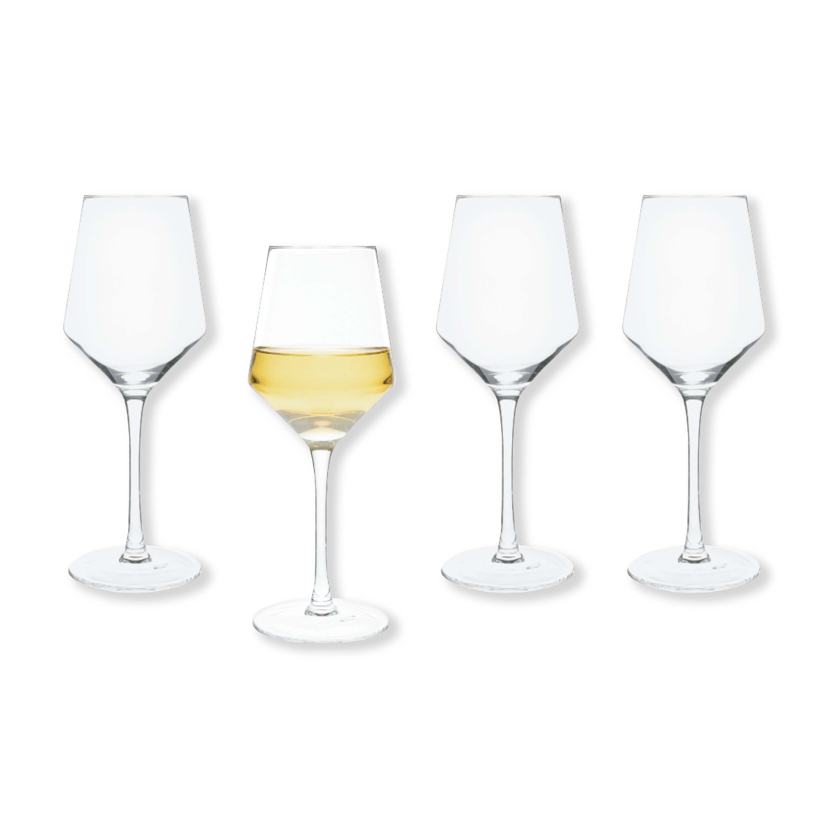 Set of 4 White Wine Glasses - 14 Oz by Creative Gifts