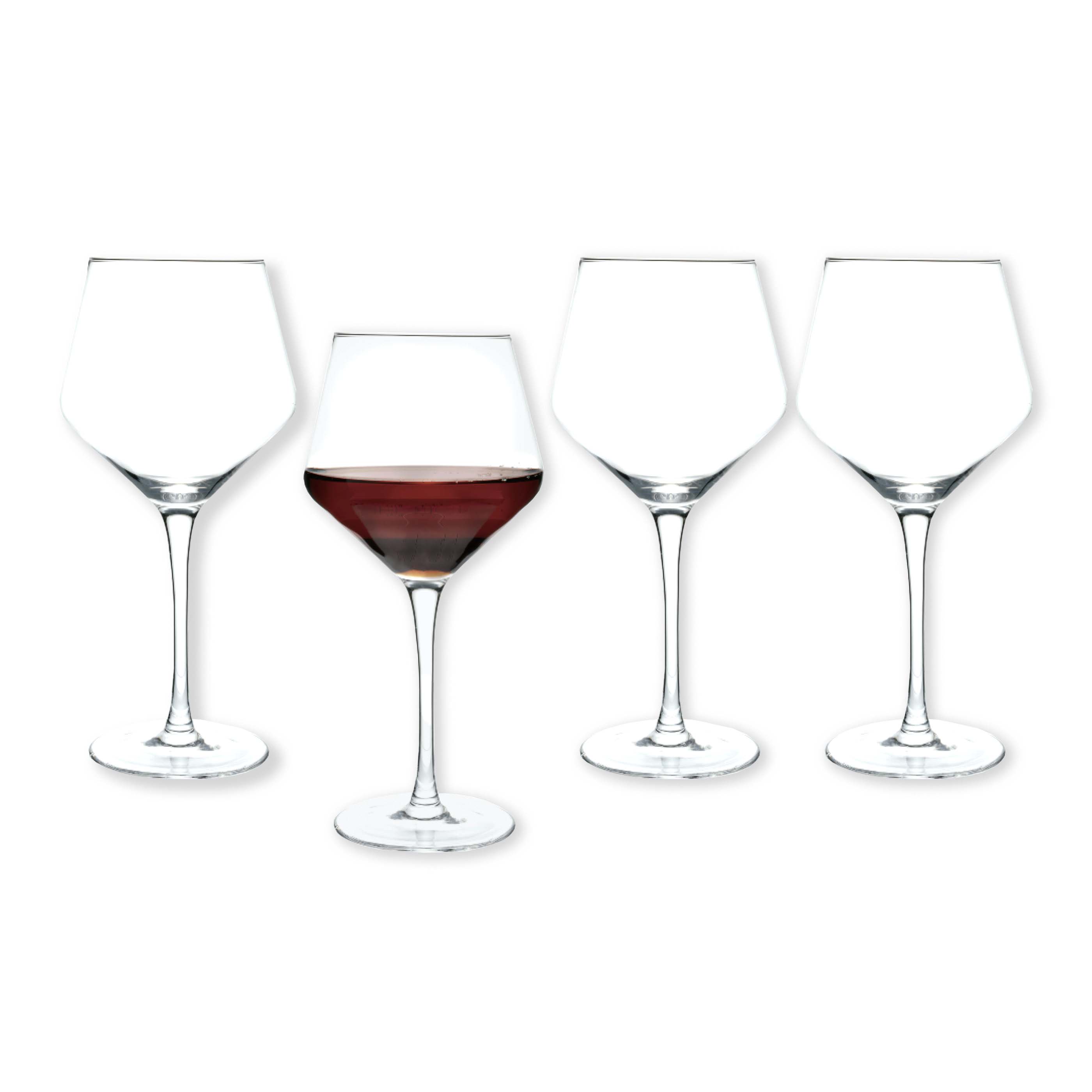 Set of 4 Red Wine Glasses - 23 Oz by Creative Gifts