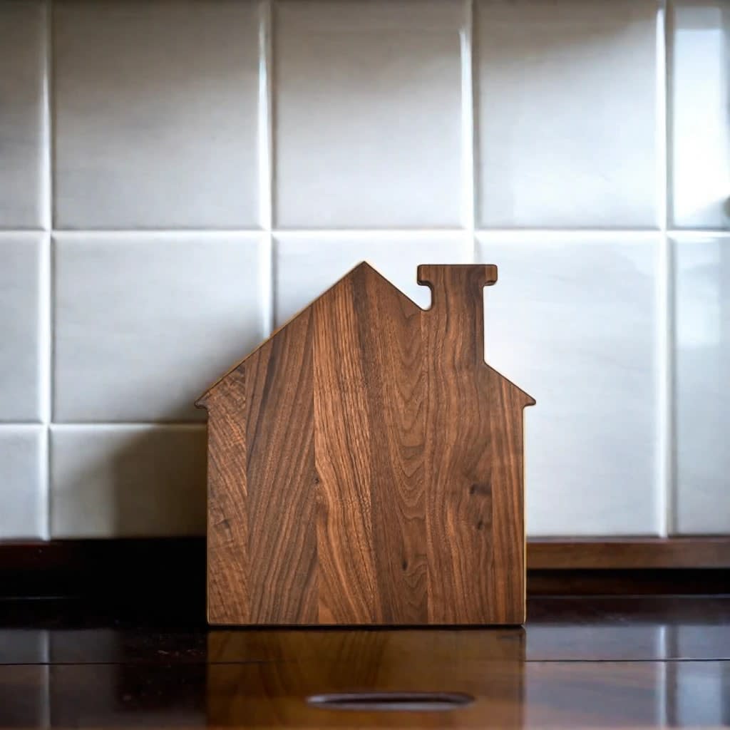 House Shaped Acacia Wood Board