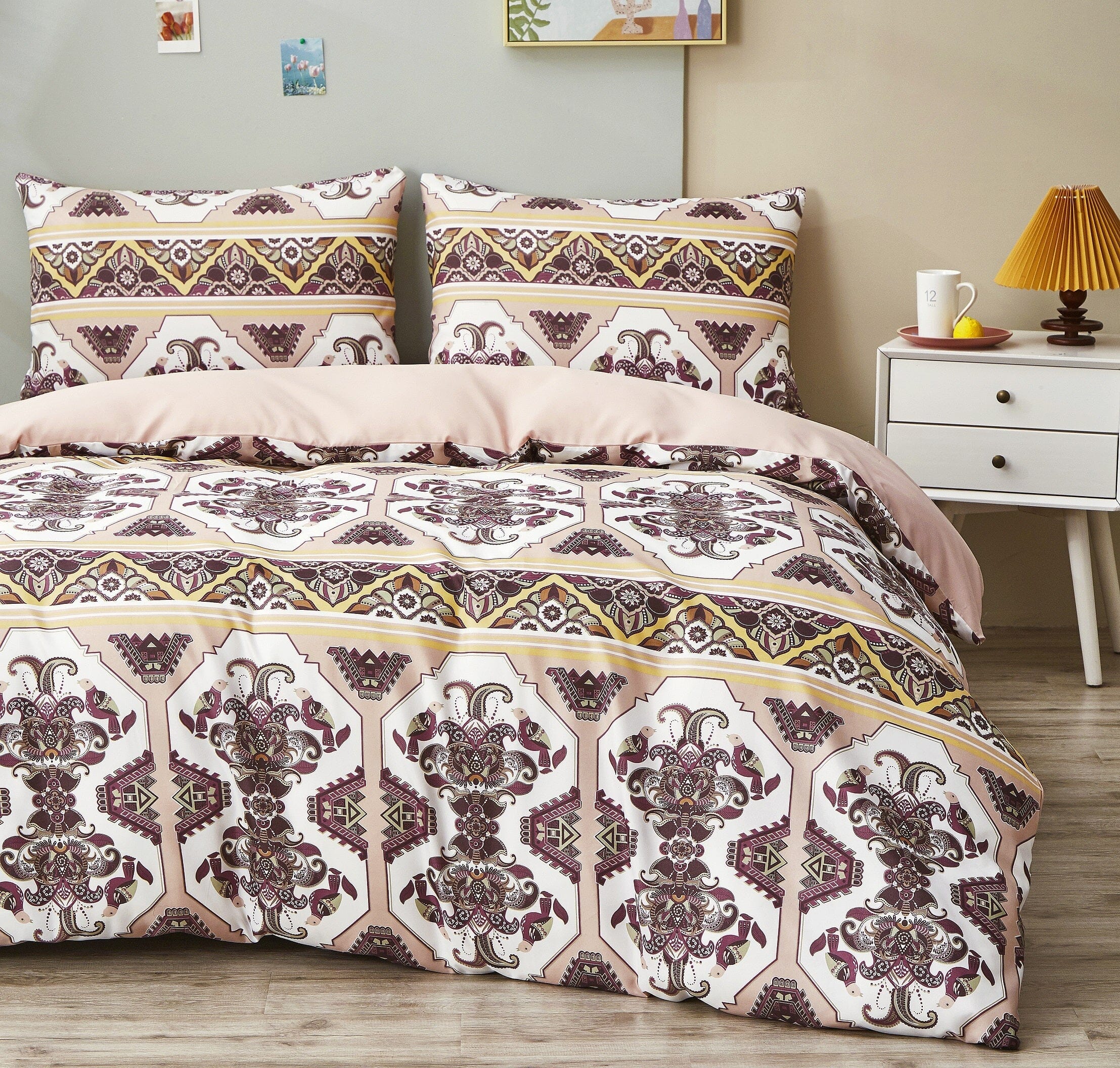Oriental Kilim Duvet Cover - w/ Pillow Cases Royal Persian Traditional Design
