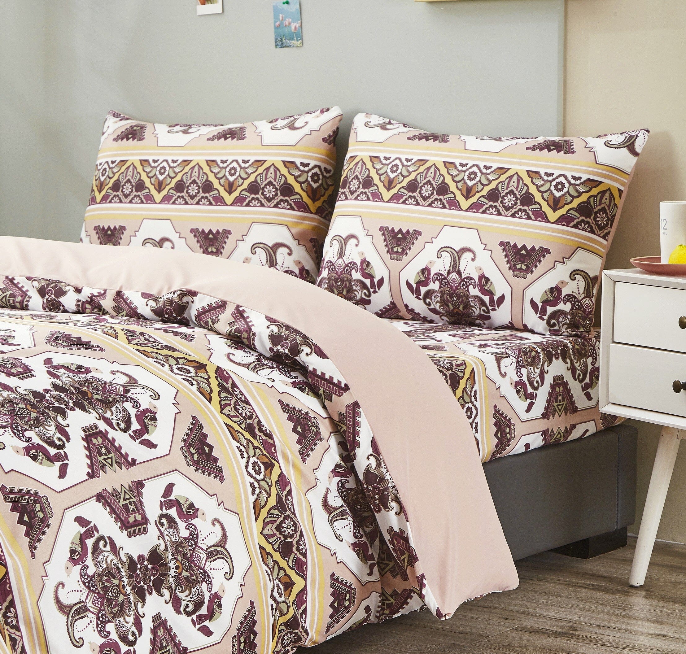 Oriental Kilim Duvet Cover - w/ Pillow Cases Royal Persian Traditional Design