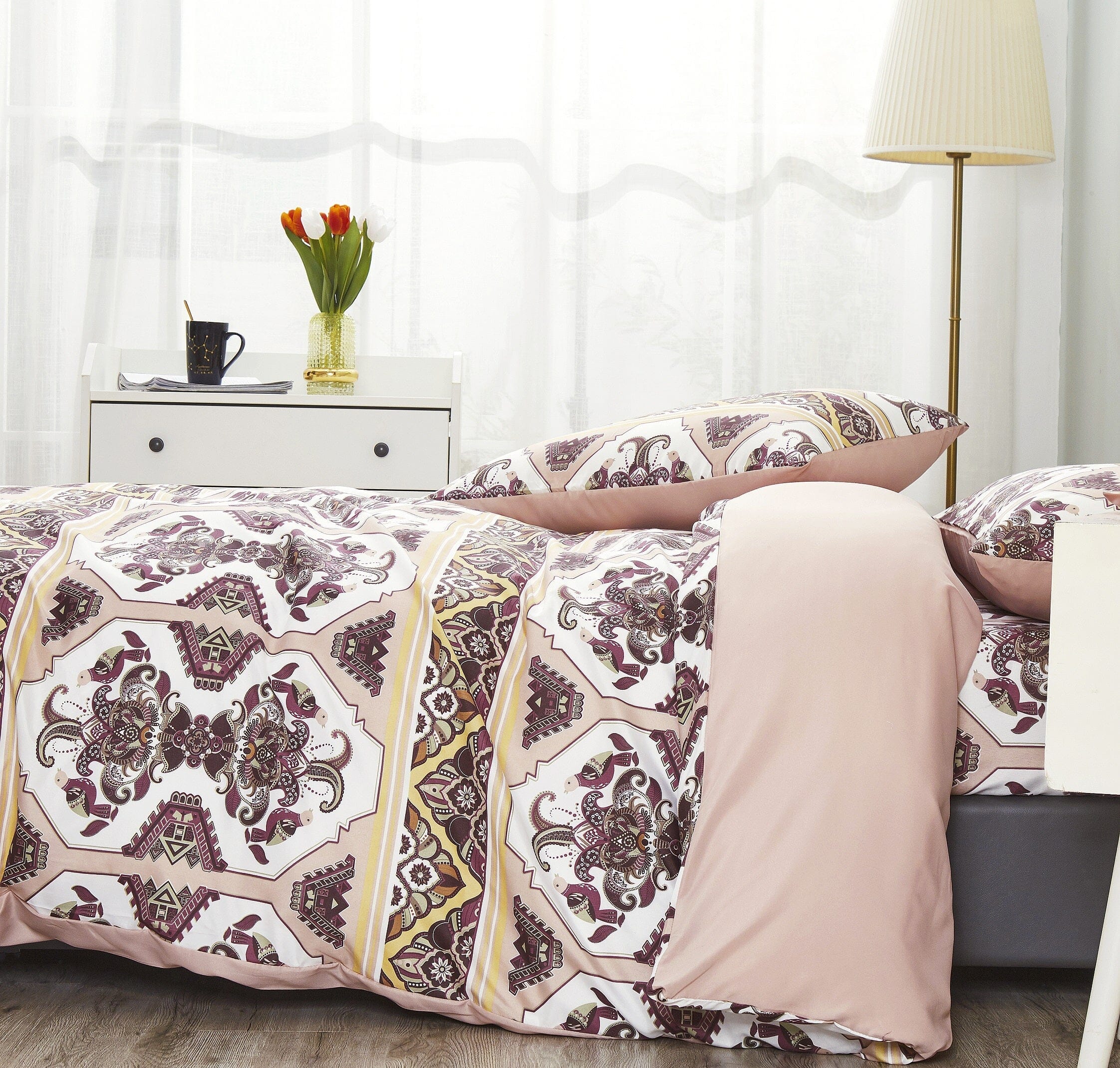 Oriental Kilim Duvet Cover - w/ Pillow Cases Royal Persian Traditional Design