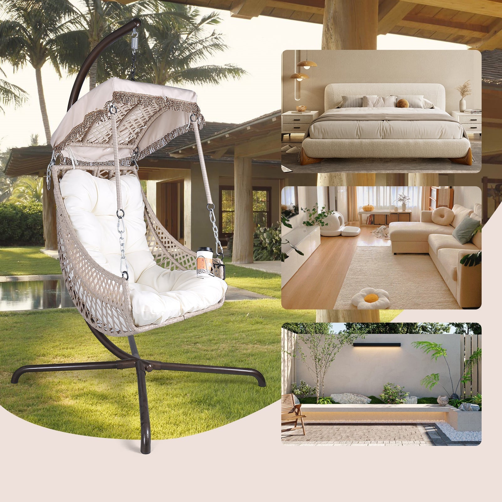 Swing Egg Chair with Stand