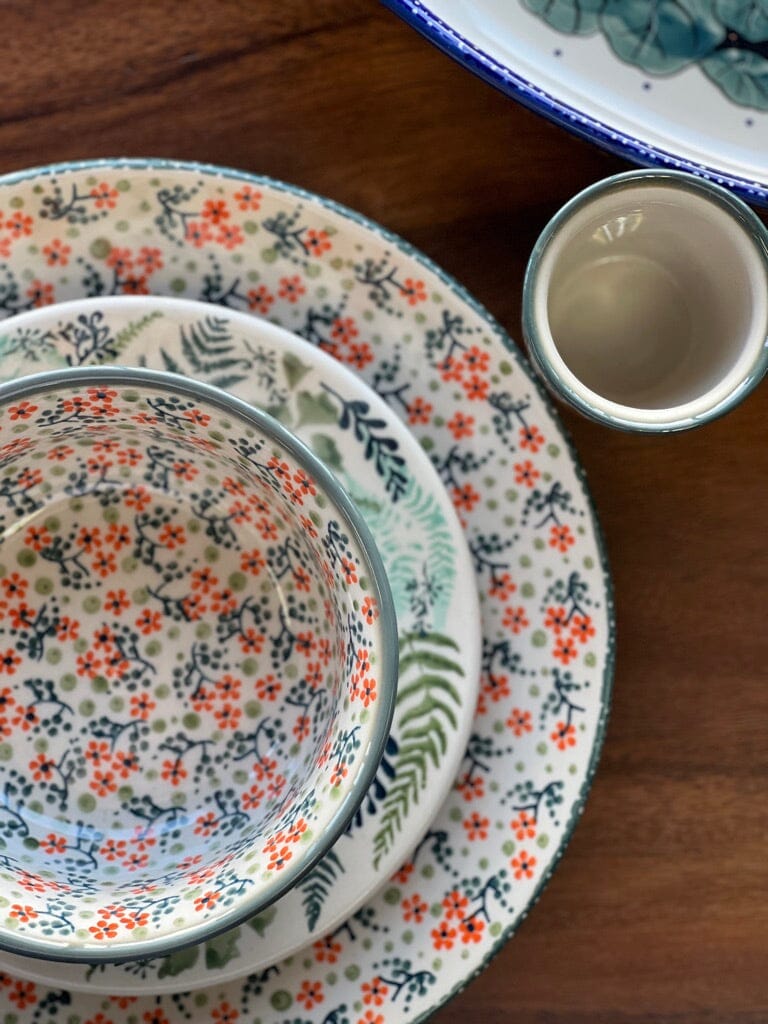 Plate, Round, Dinner, 10" in "Peach Blossoms" by Manufaktura | T132S-AS46 by The Polish Pottery Outlet