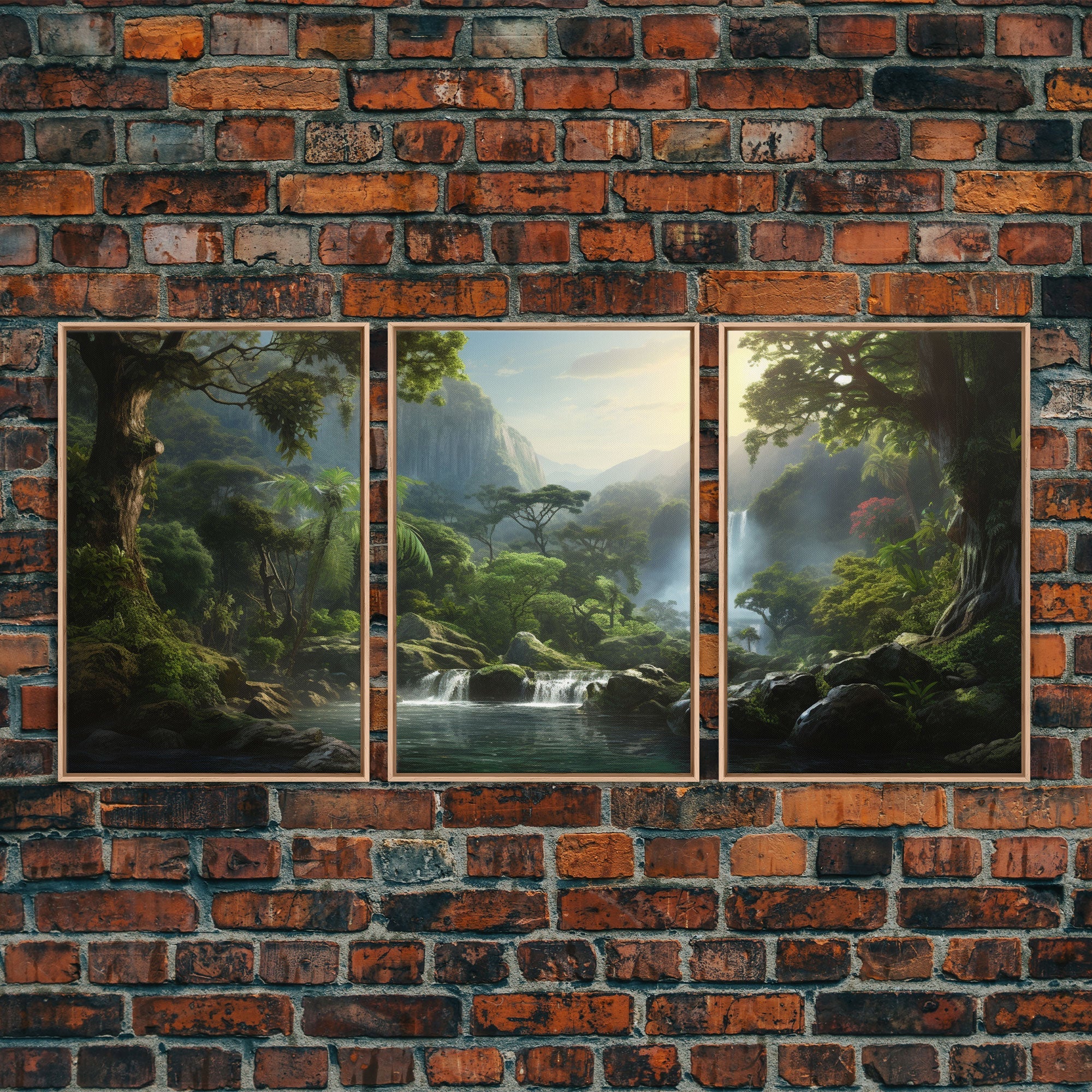 Framed Canvas Wall Art Set of 3