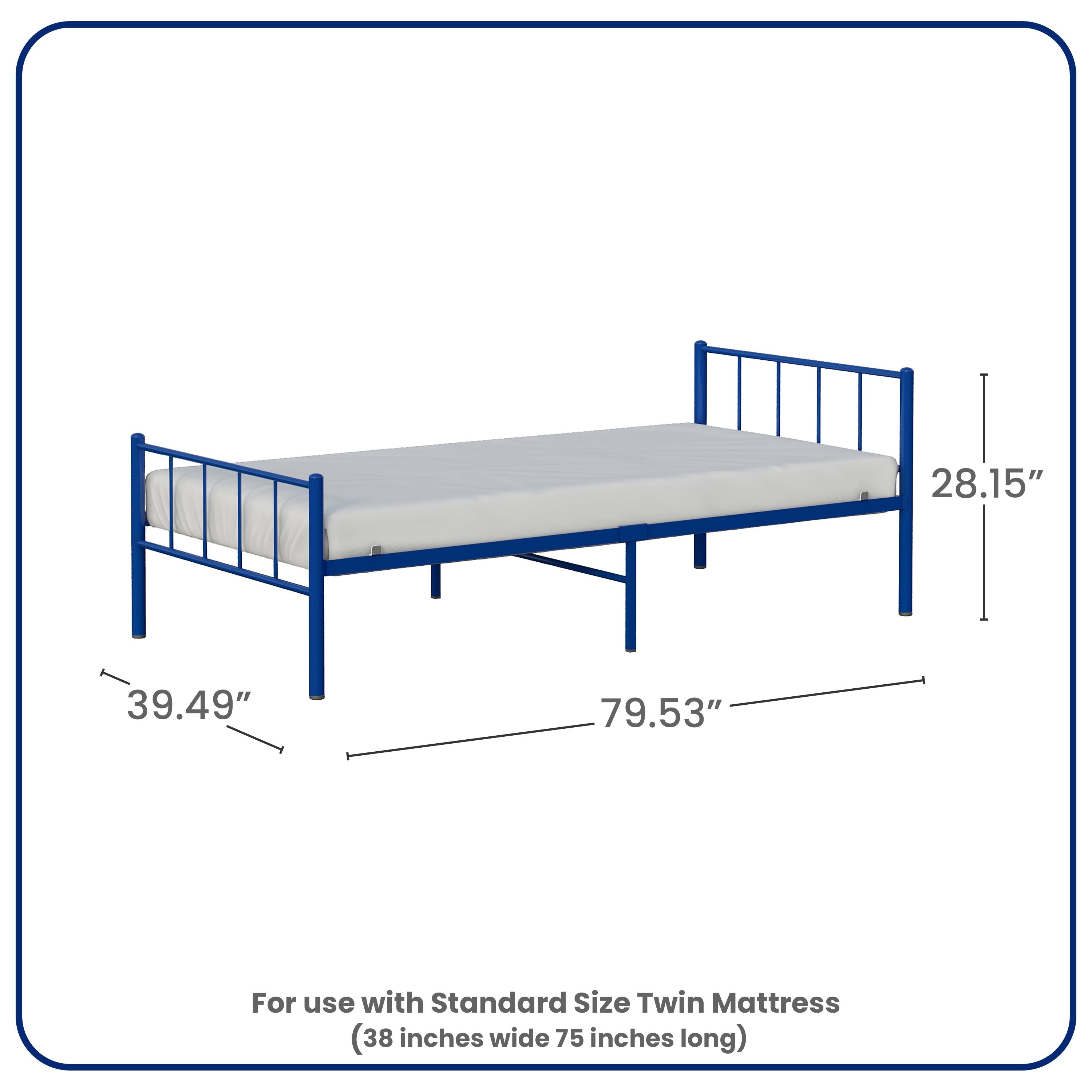 BK Furniture Austin Metal Twin Bed