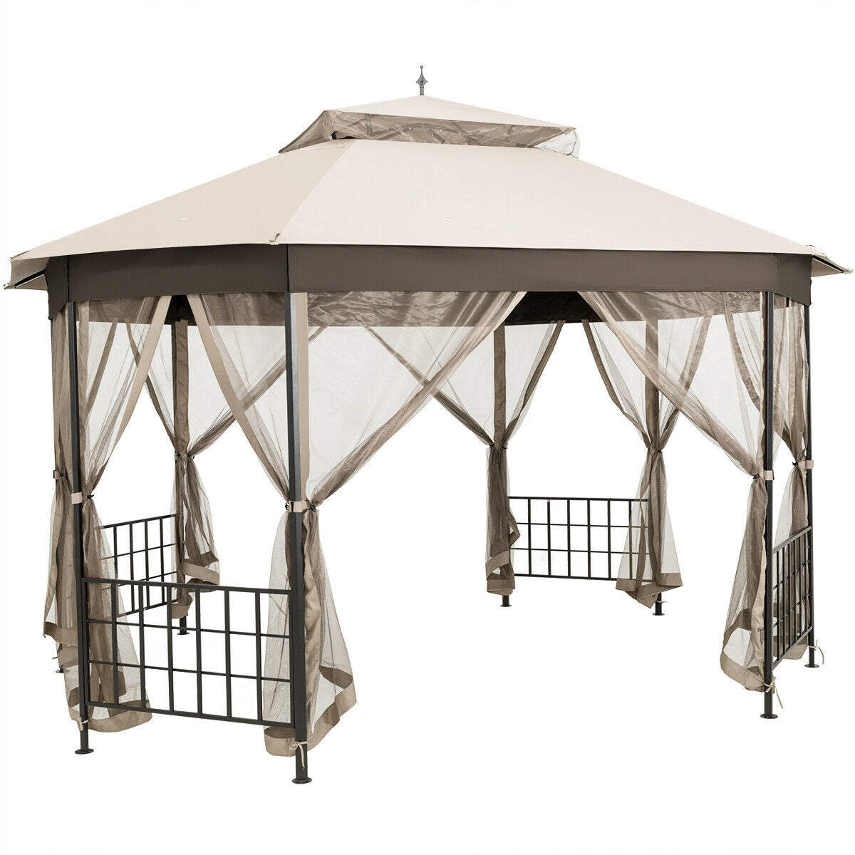 10’x 12’ Octagonal Patio Gazebo - Beige