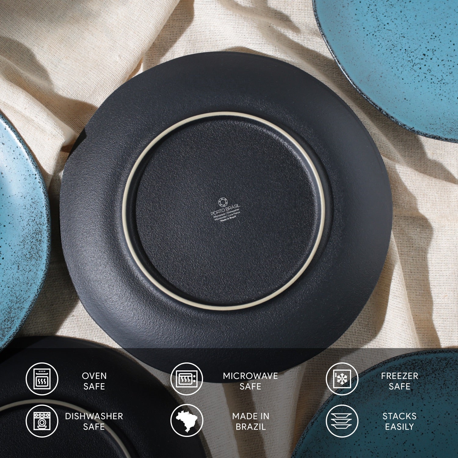 Dinner Plate Set of 6 by Porto Brasil