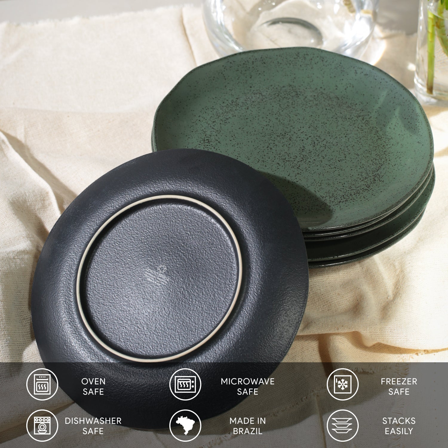 Dinner Plate Set of 6 by Porto Brasil