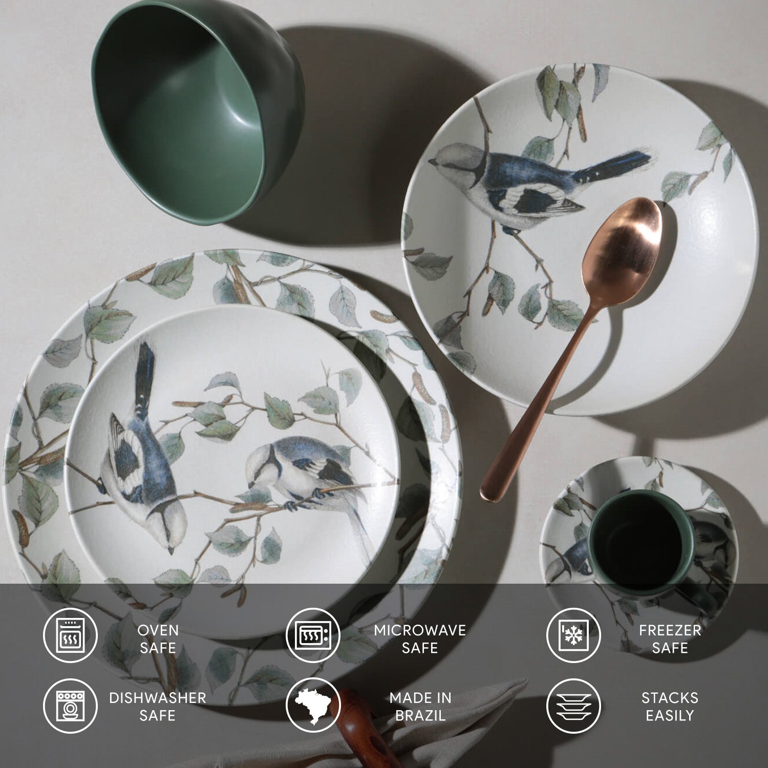 Dinner Plate Set of 6 by Porto Brasil