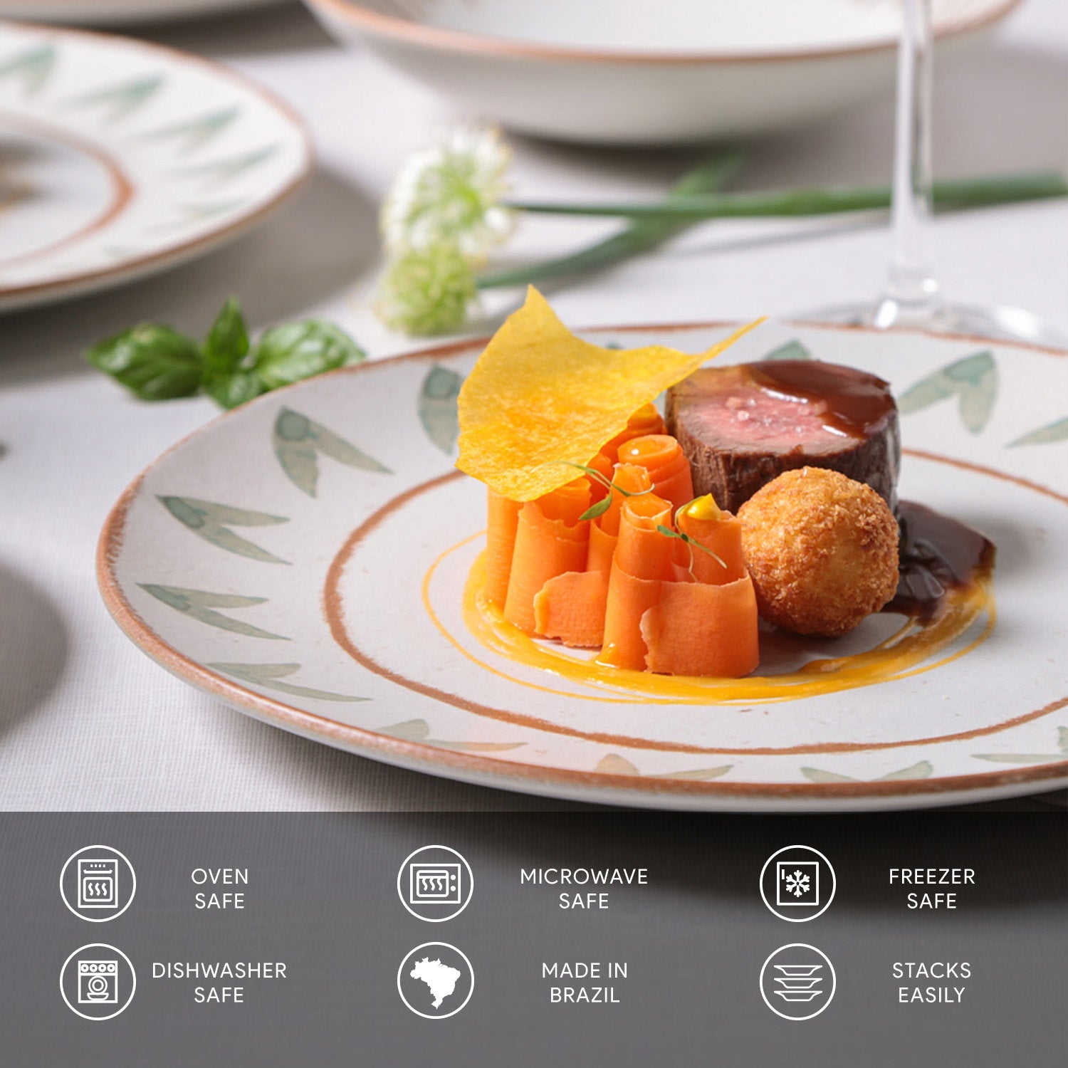 Dinner Plate Set of 6 by Porto Brasil