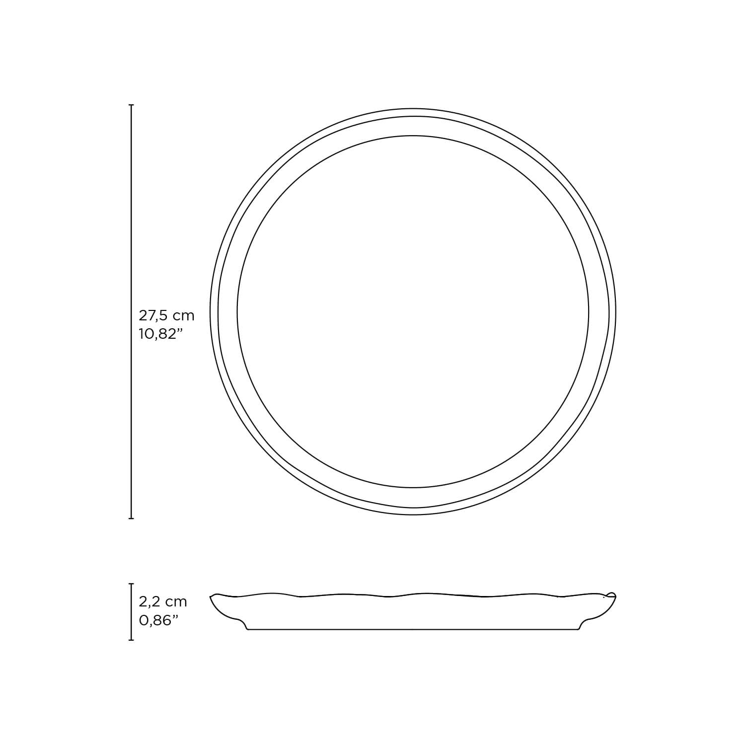 Dinner Plate Set of 6 by Porto Brasil