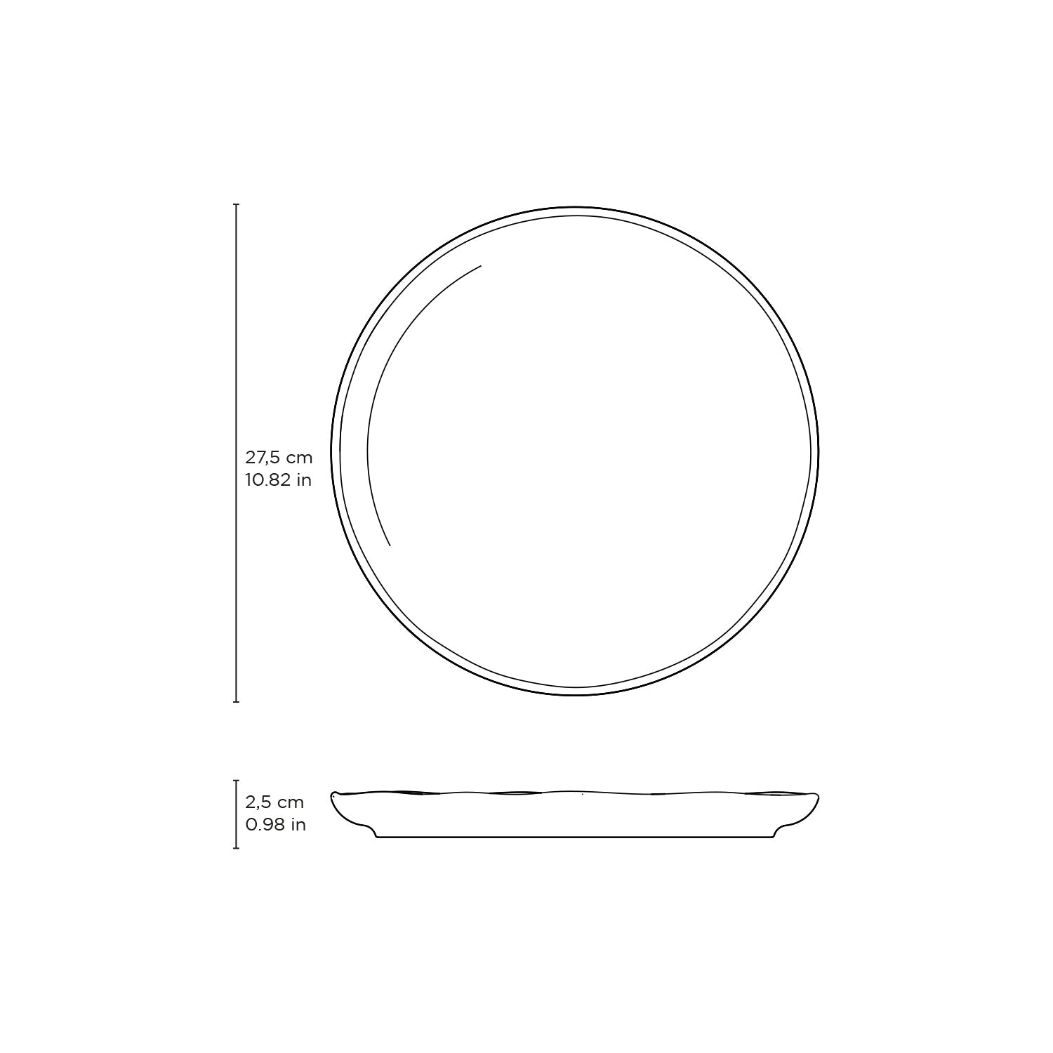 Dinner Plate Set of 6 by Porto Brasil