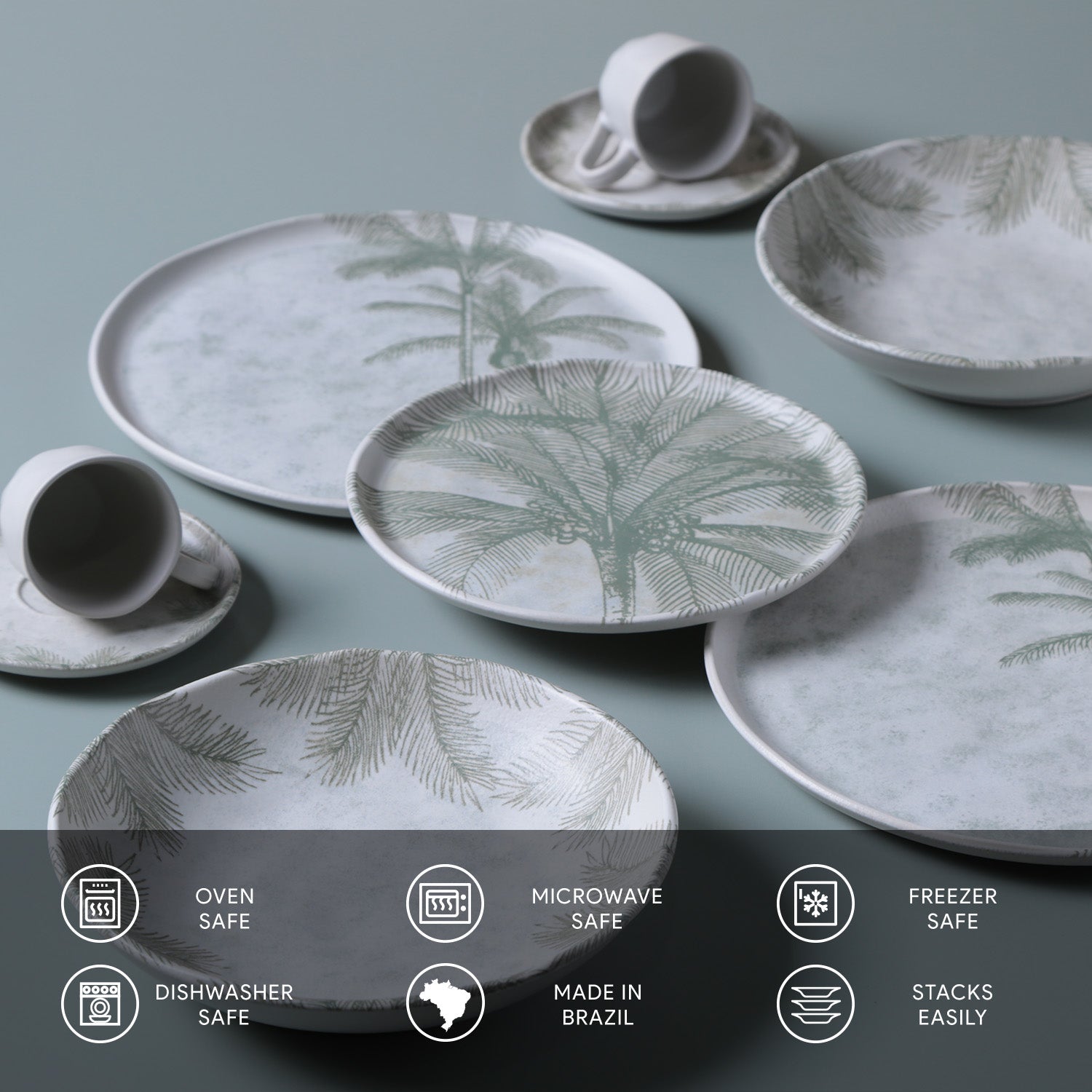 Dinner Plate Set of 6 by Porto Brasil