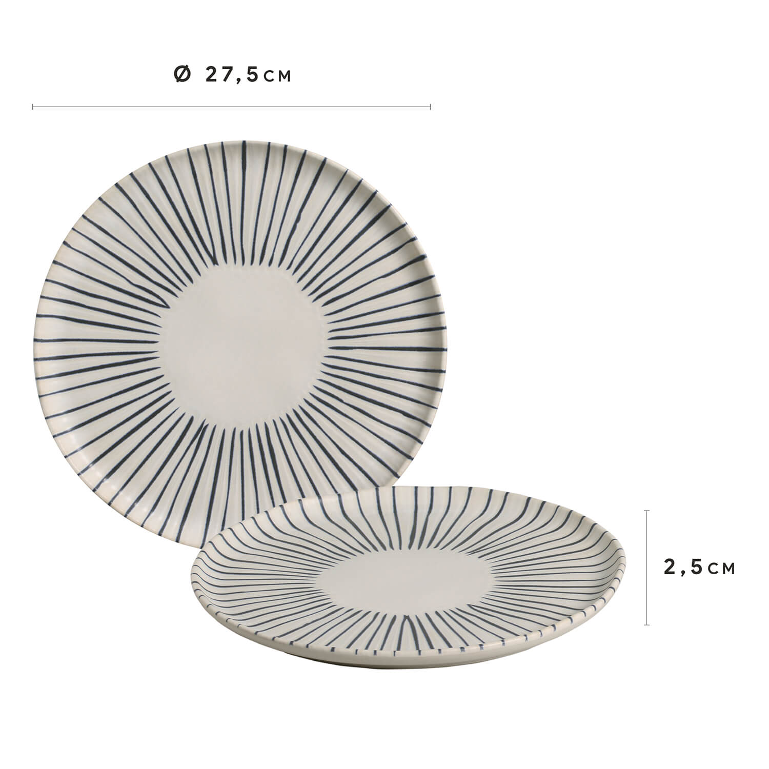 Dinner Plate Set of 6 by Porto Brasil