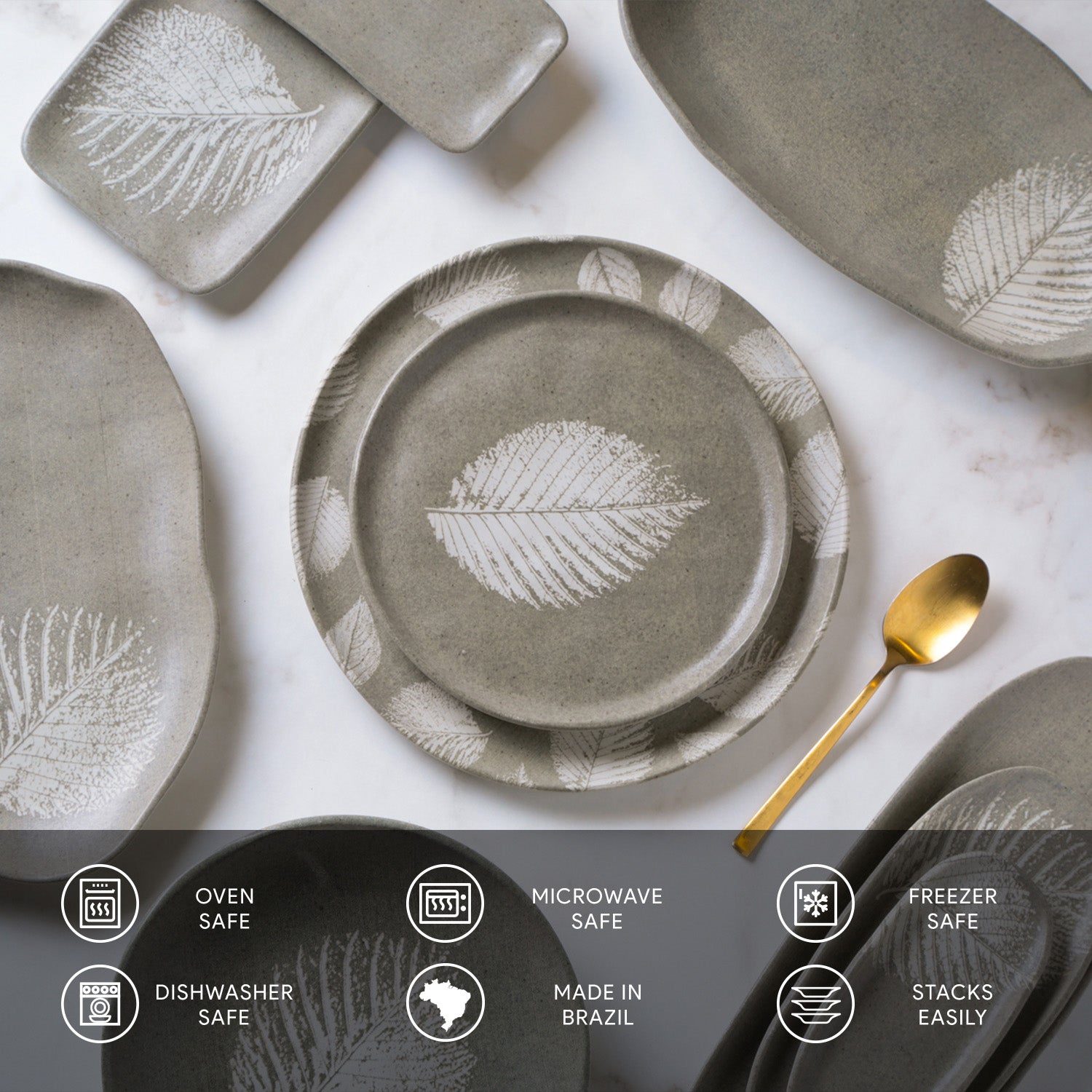 Dinner Plate Set of 6 by Porto Brasil