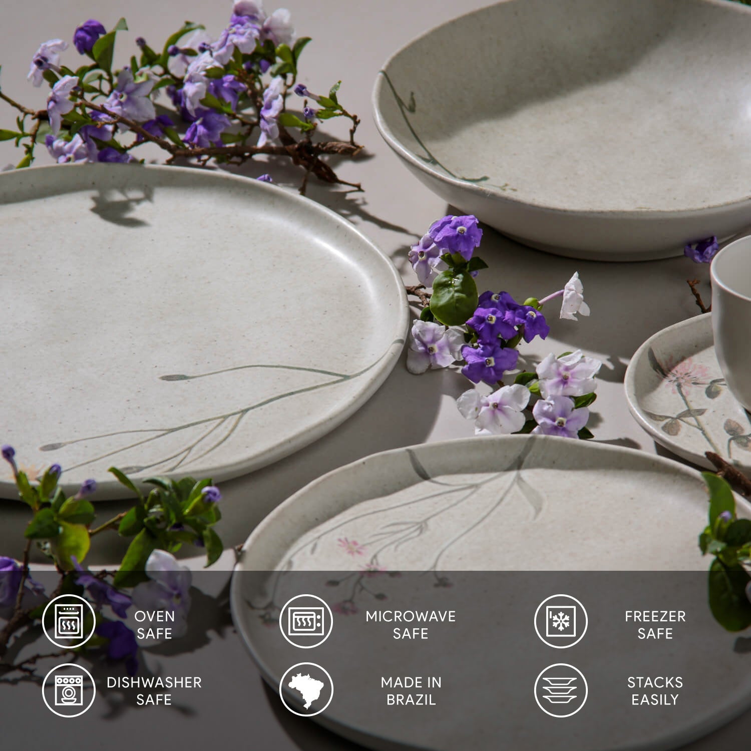 Dinner Plate Set of 6 by Porto Brasil