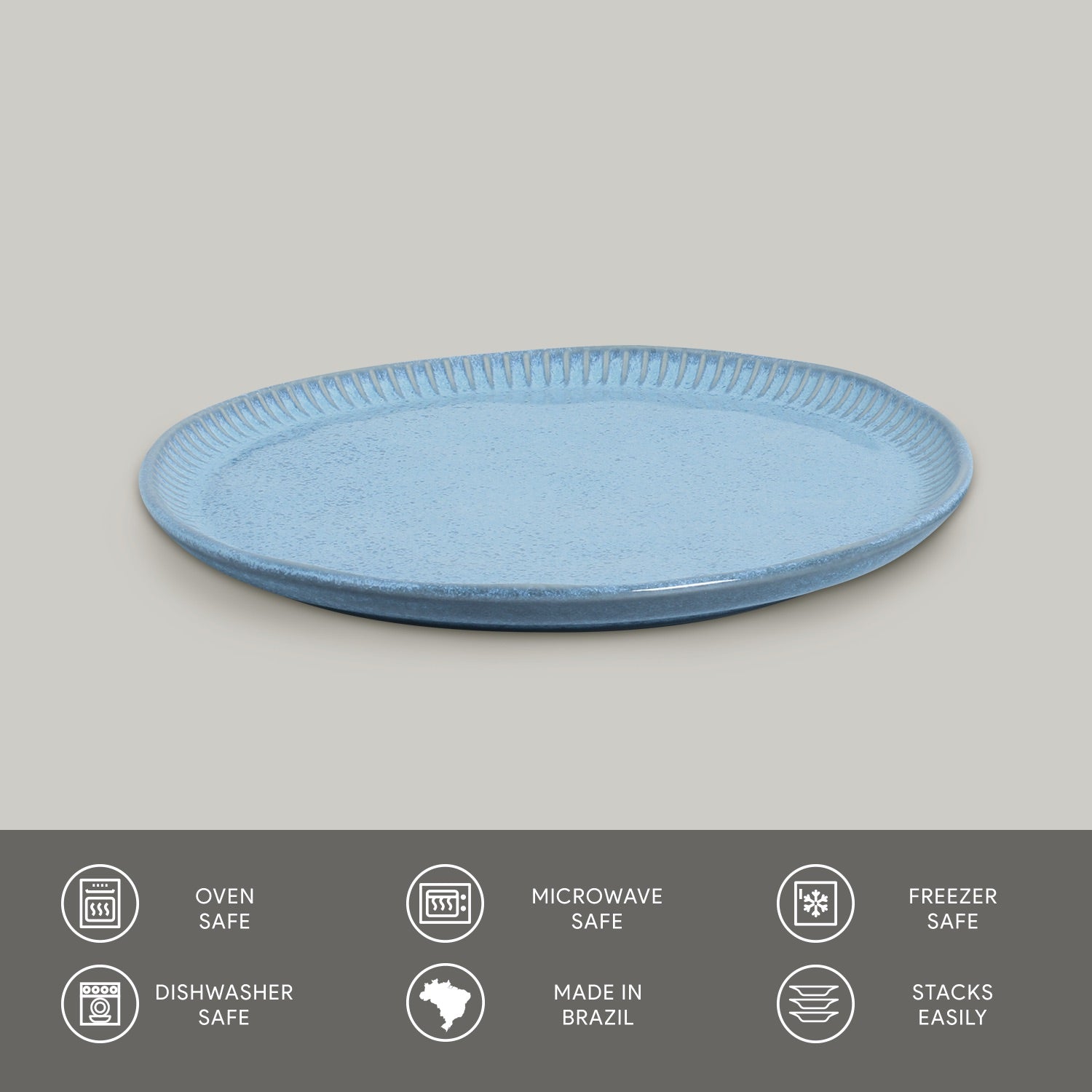 Dinner Plate Set of 6 by Porto Brasil