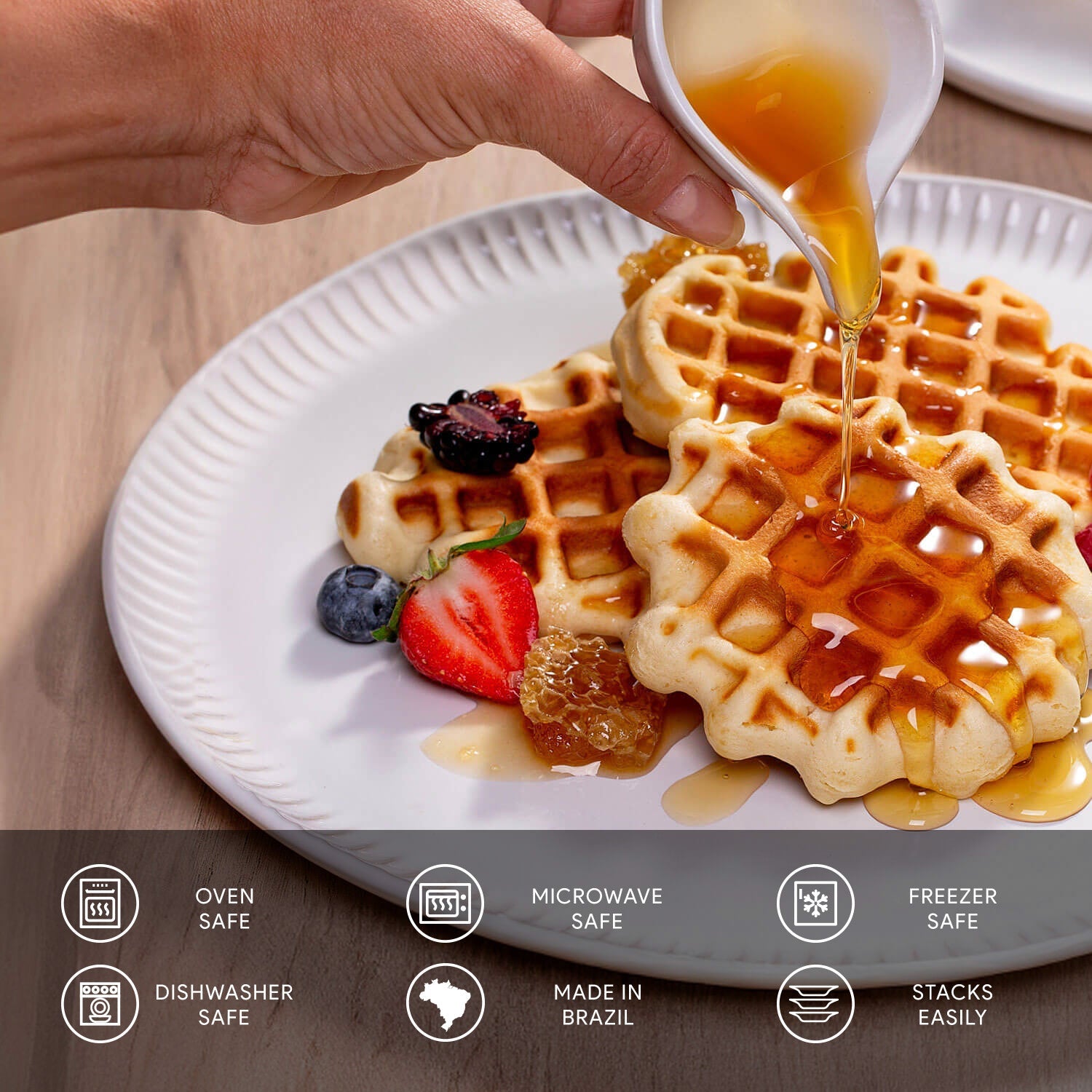 Dinner Plate Set of 6 by Porto Brasil