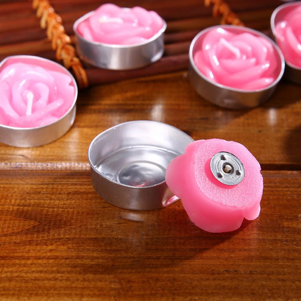 12 pieces set Valentine's Day Rose Candles