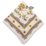 Moustiers Blue & Cream French Cotton Napkin