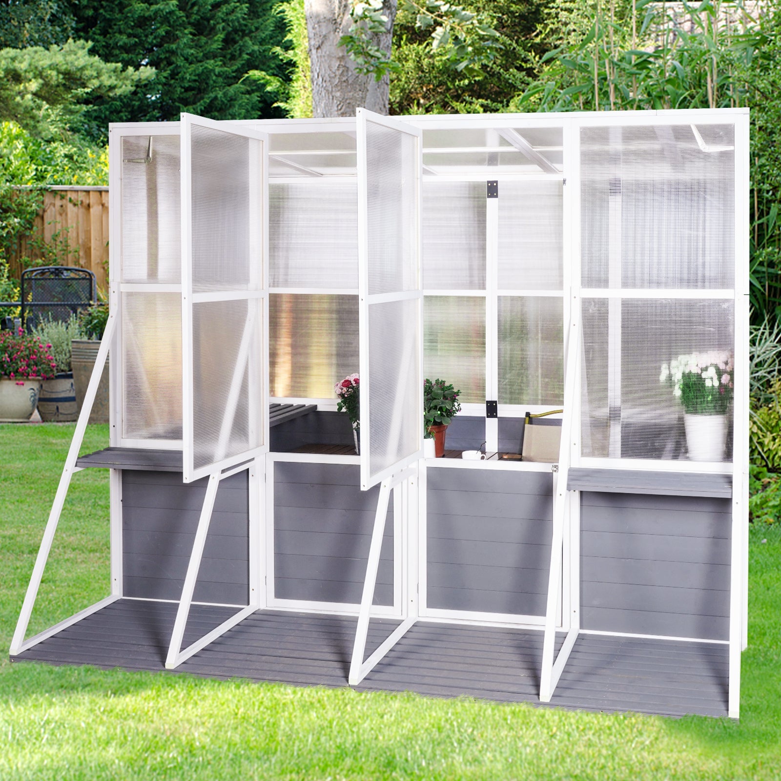 Heavy Duty Wooden Outdoor Greenhouse