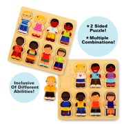 We All Belong Chunky Diversity Inclusive Wood Puzzle