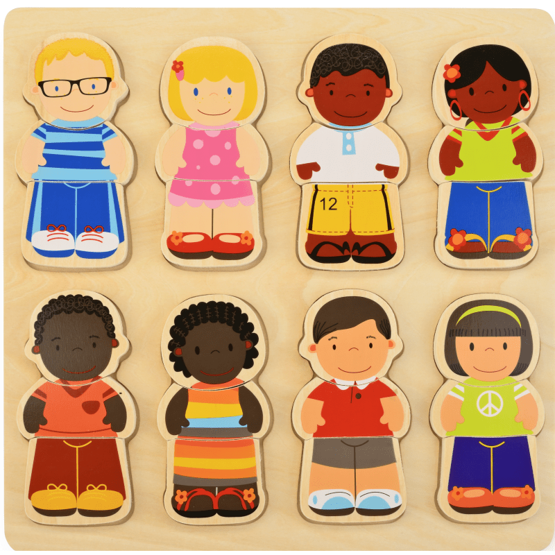 We All Belong Chunky Diversity Inclusive Wood Puzzle