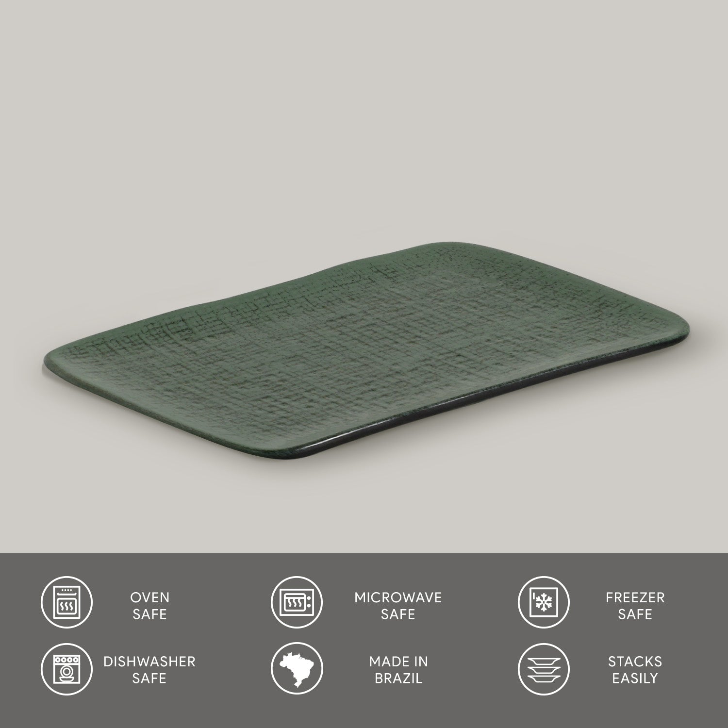 Rectangular Platter Juta Medium Set of 4