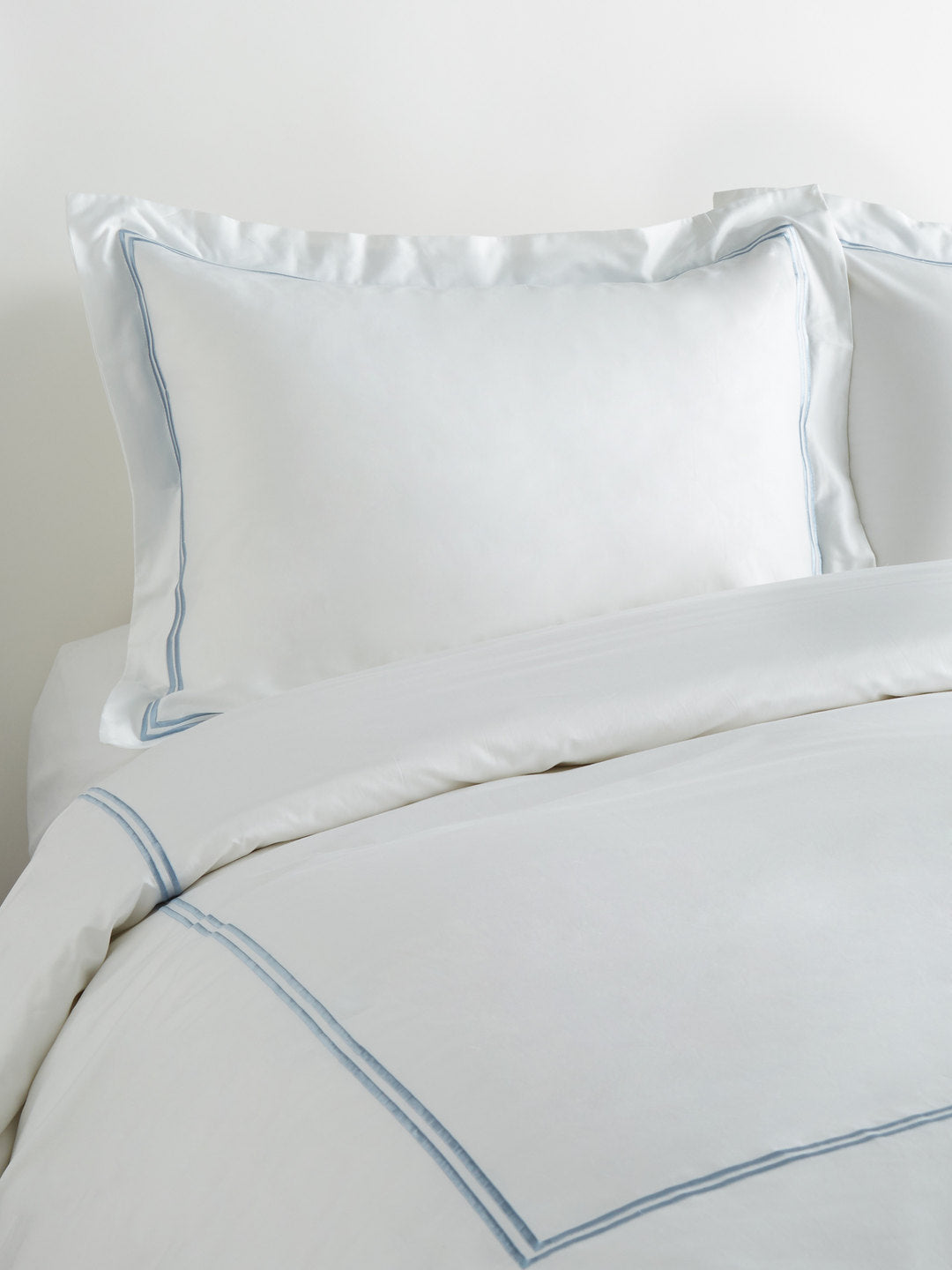 Double Stripe Embroidered Duvet Set
