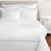 Double Stripe Embroidered Duvet Set