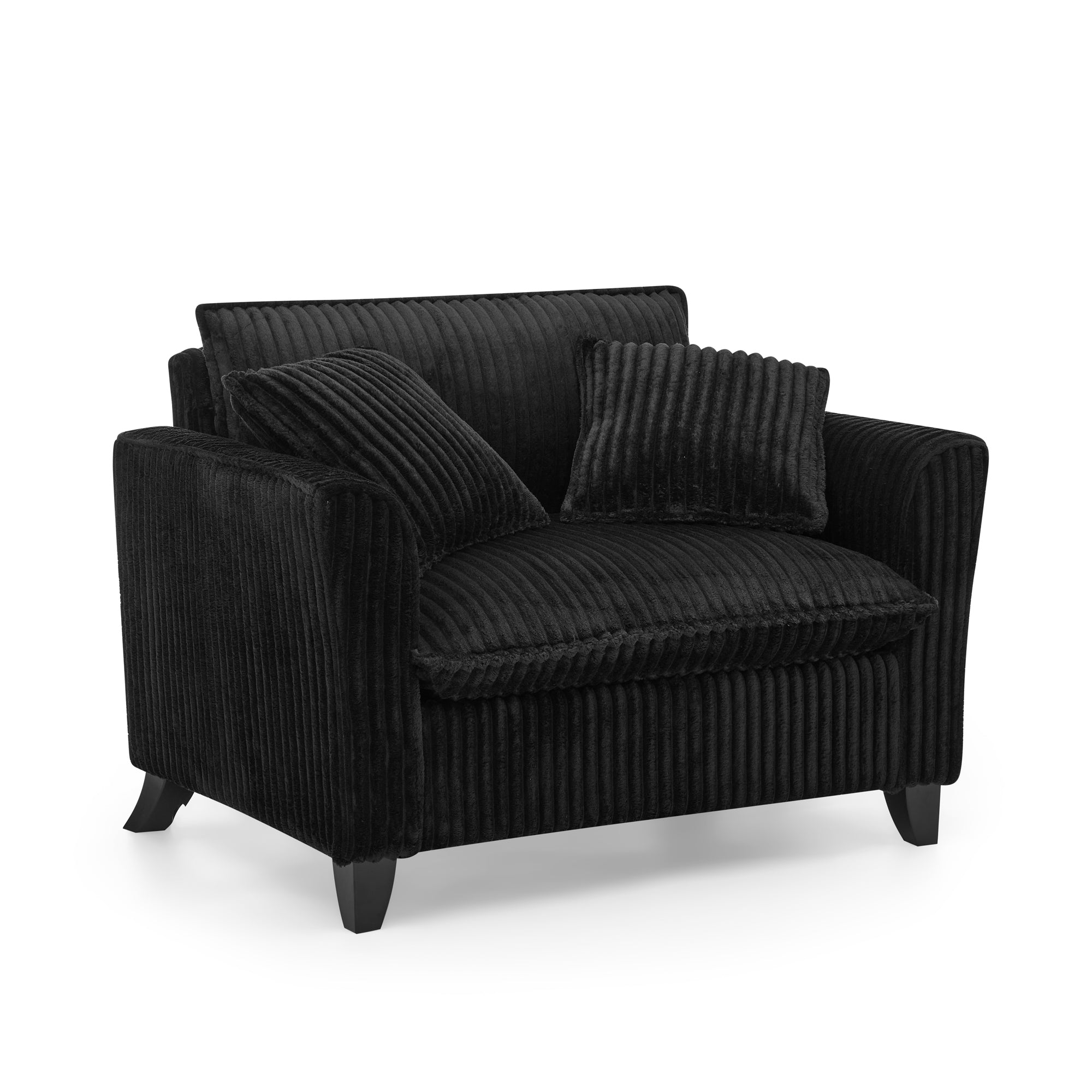 Lazy Sofa Chair with a Backrest - Black