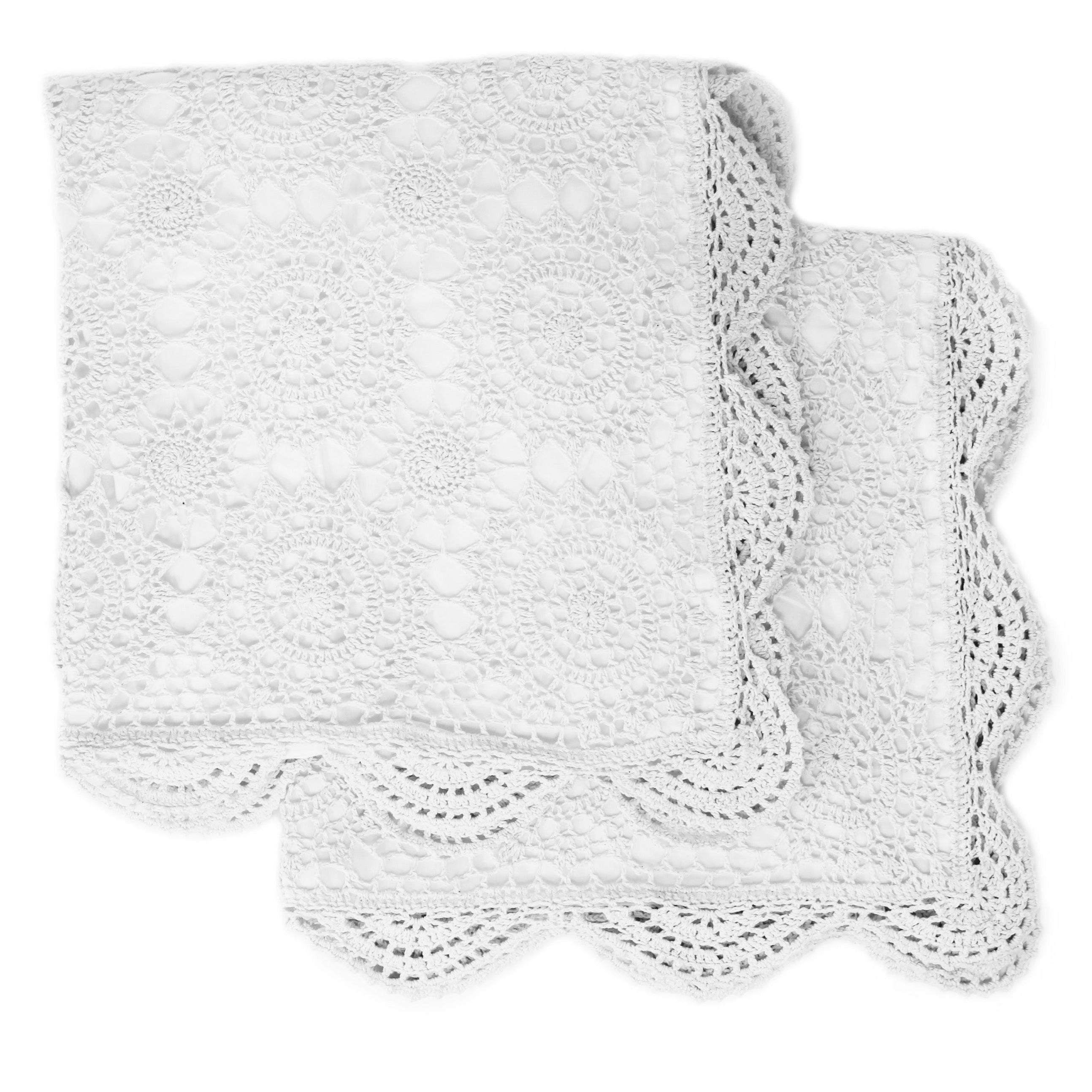 Crochet Cotton Pillow Sham Pairs