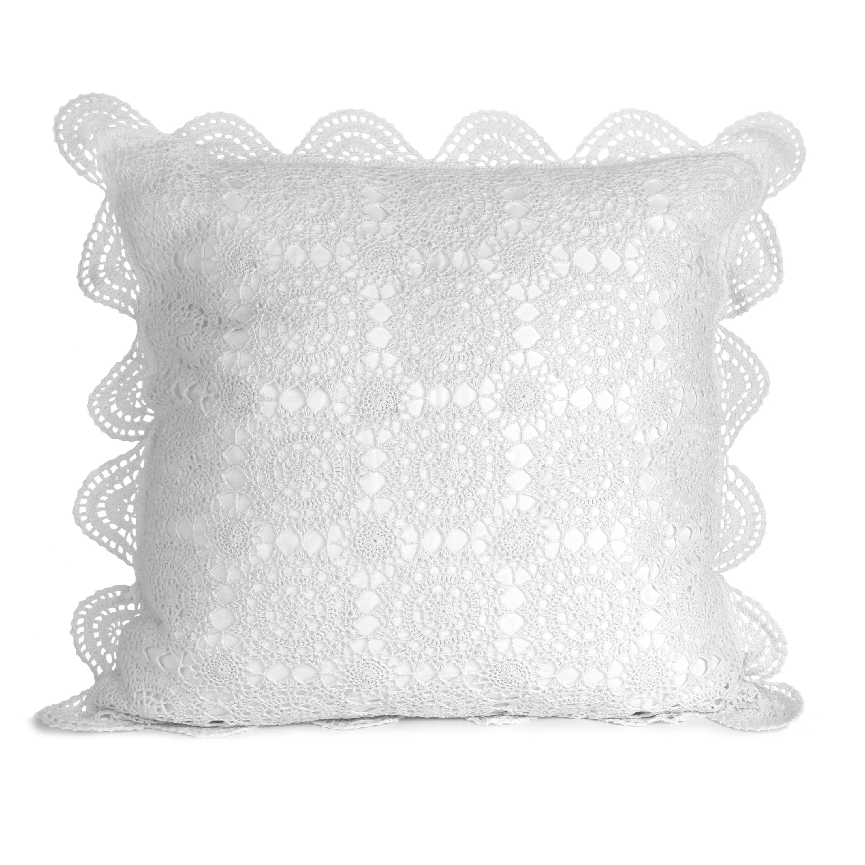 Crochet Cotton Pillow Sham Pairs