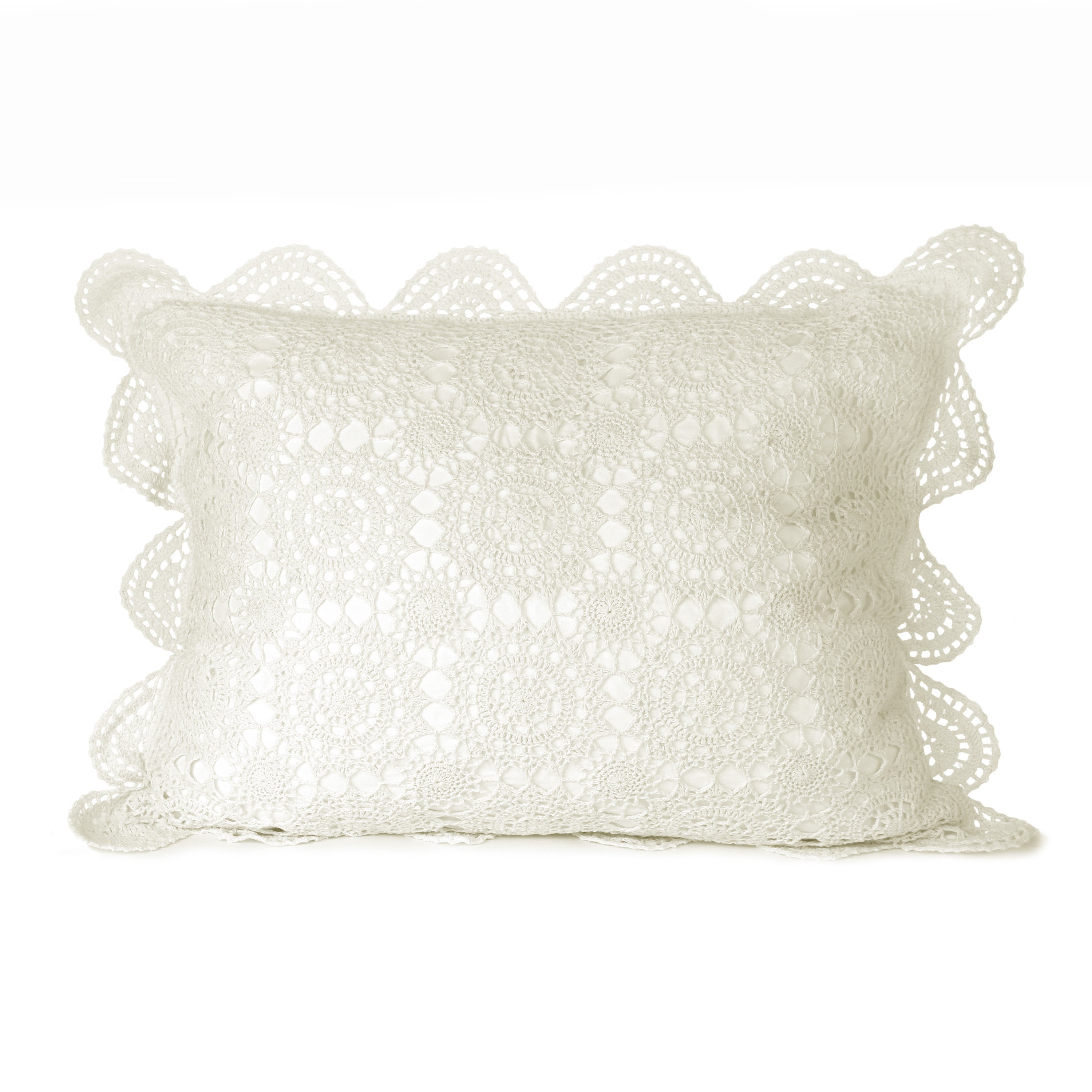 Crochet Cotton Pillow Sham Pairs