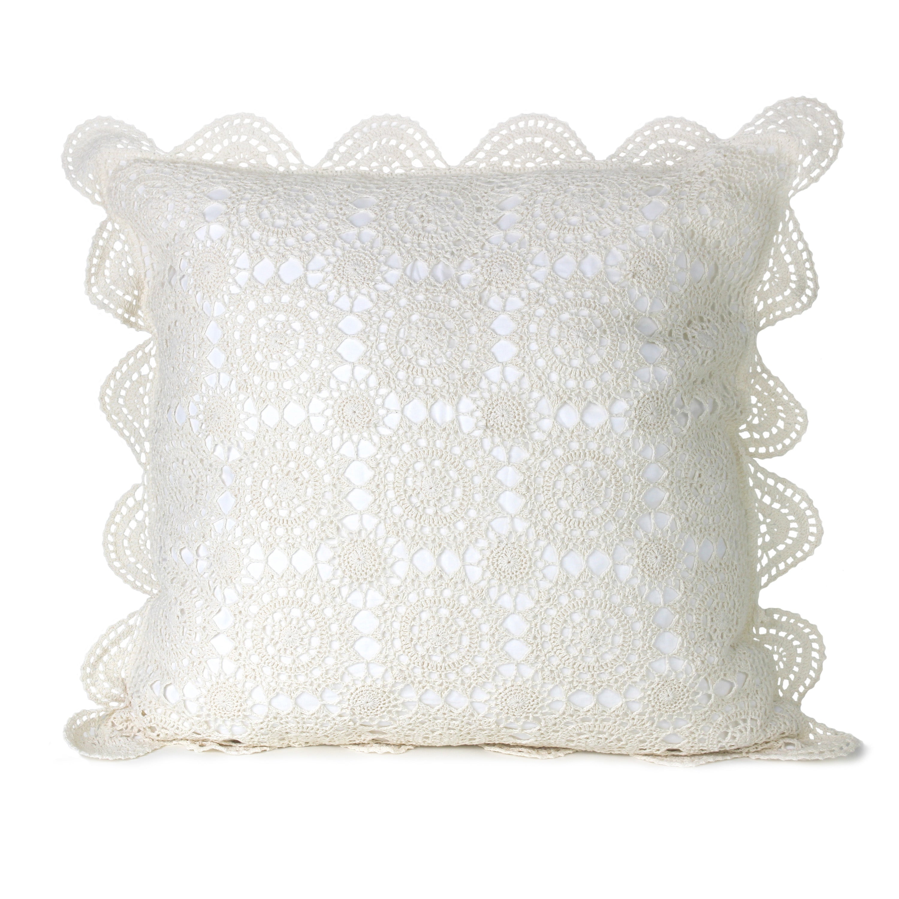 Crochet Cotton Pillow Sham Pairs