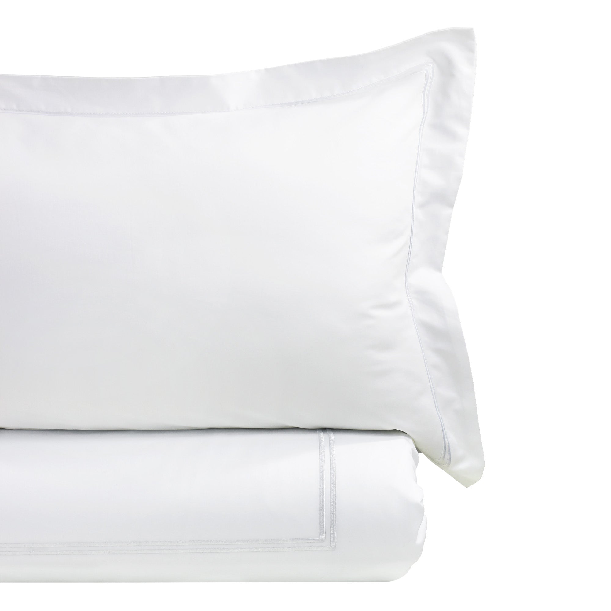 Border Stripe Embroidered Duvet Set