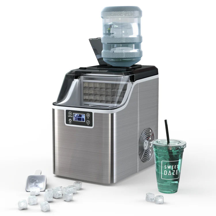 Portable Ice Maker with Scoop & Basket