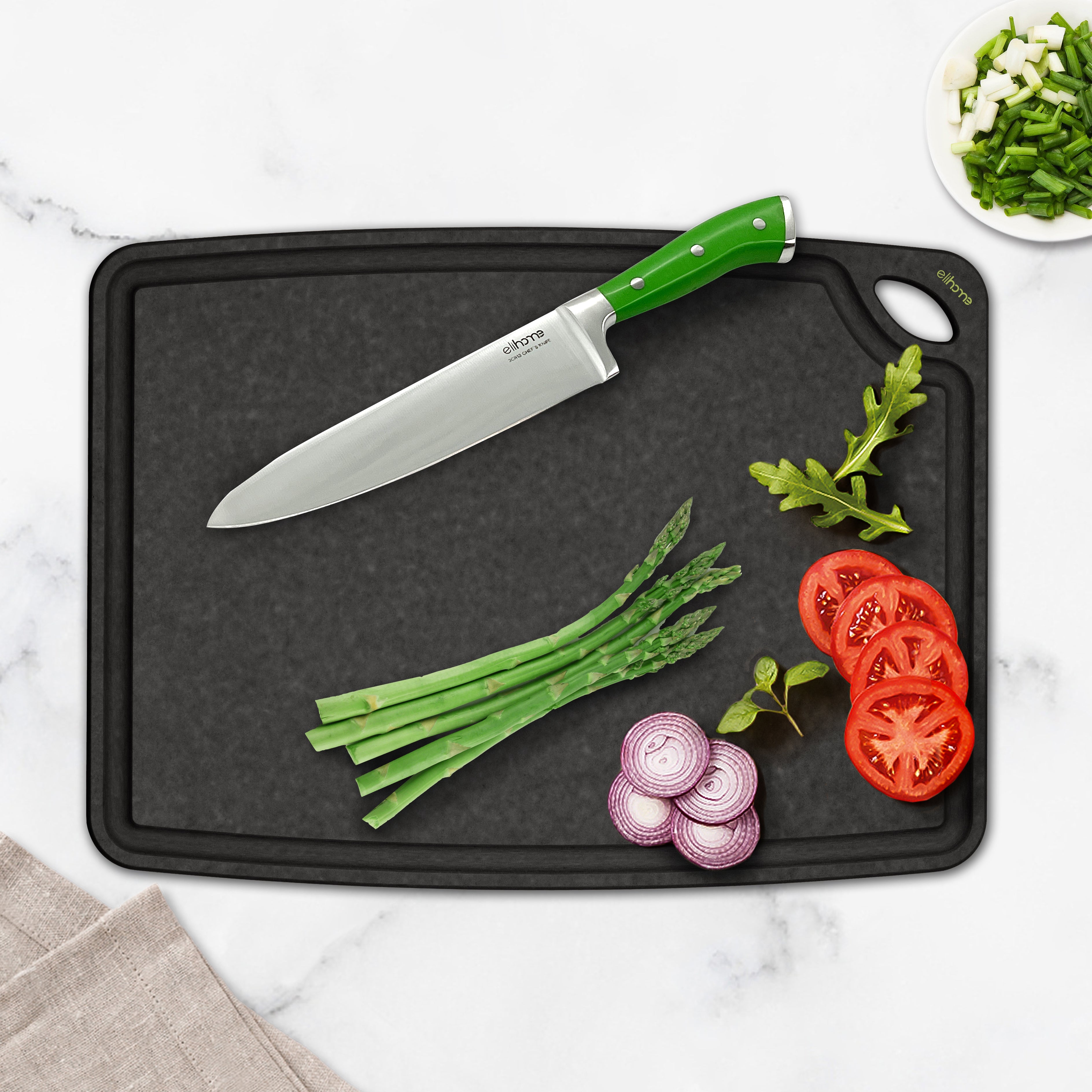 Classic Series 2-In-1 Set Cutting Board - (Black + Natural)