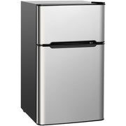3.2 cu. ft Mini Fridge Black, with Freezer & Reversible Door