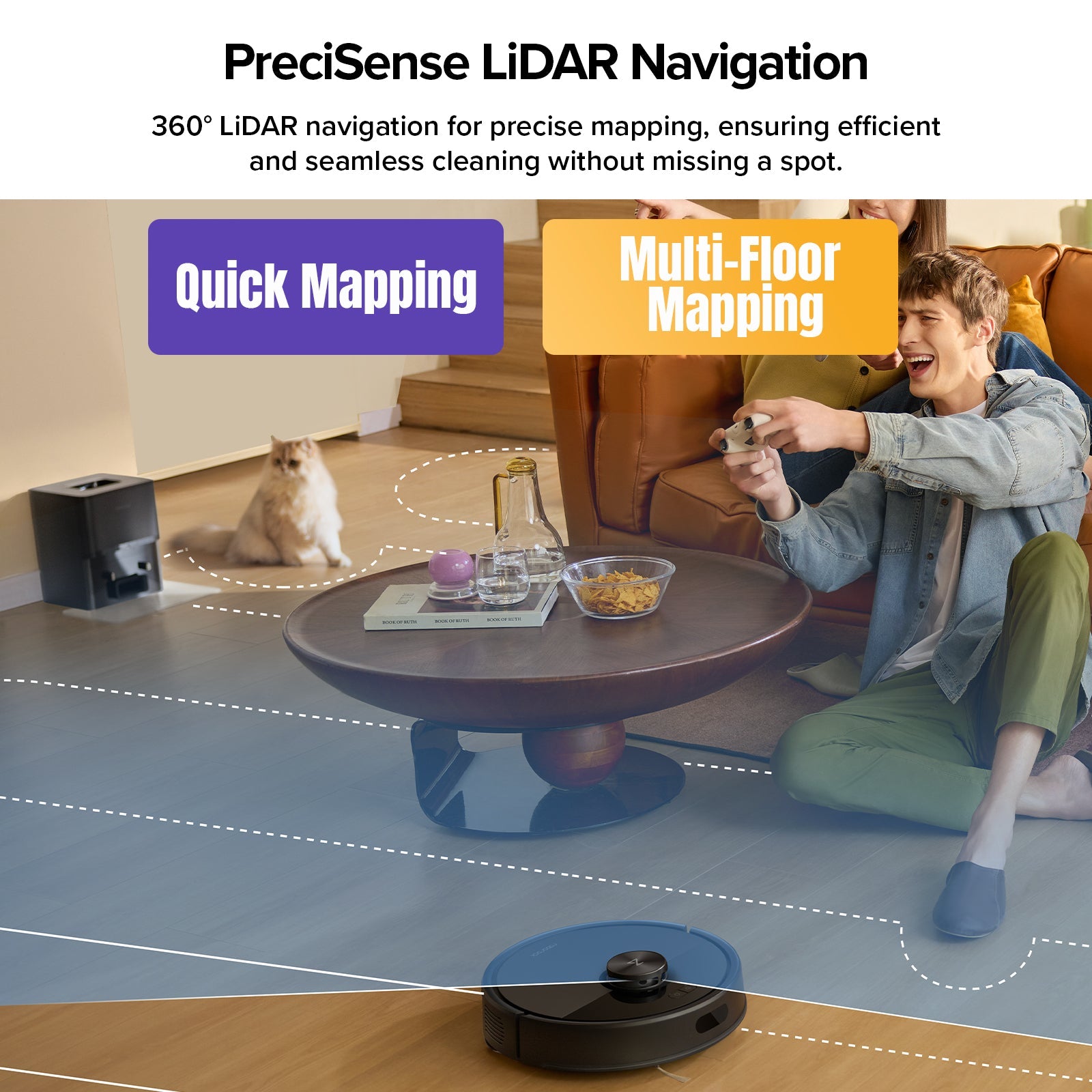 Roborock Q7 M5+ Robot Vacuum and Mop with Auto- Empty Dock