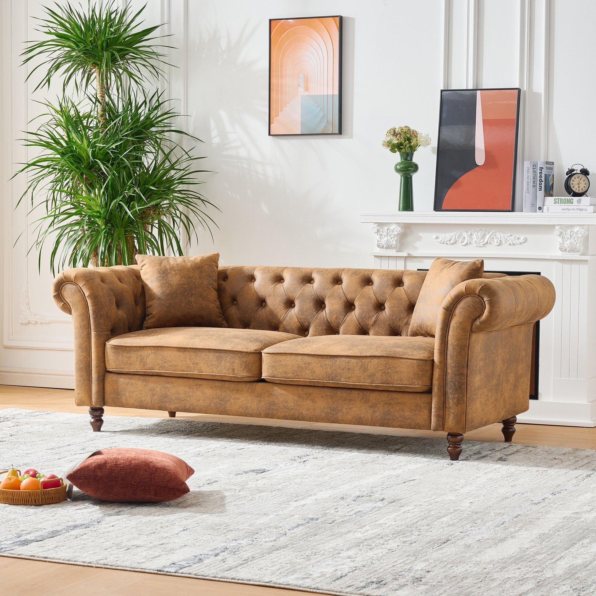 Chesterfield Sofa - Mid Century Modern 3 Seater Couch