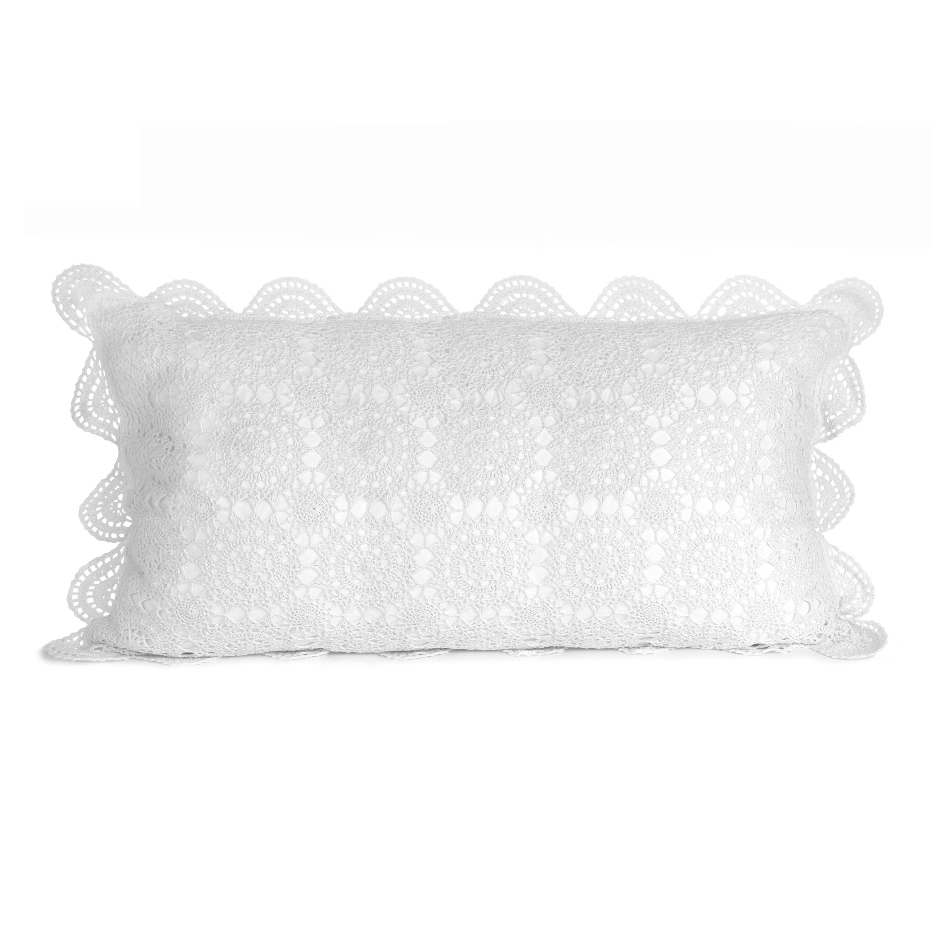 Crochet Cotton Pillow Sham Pairs