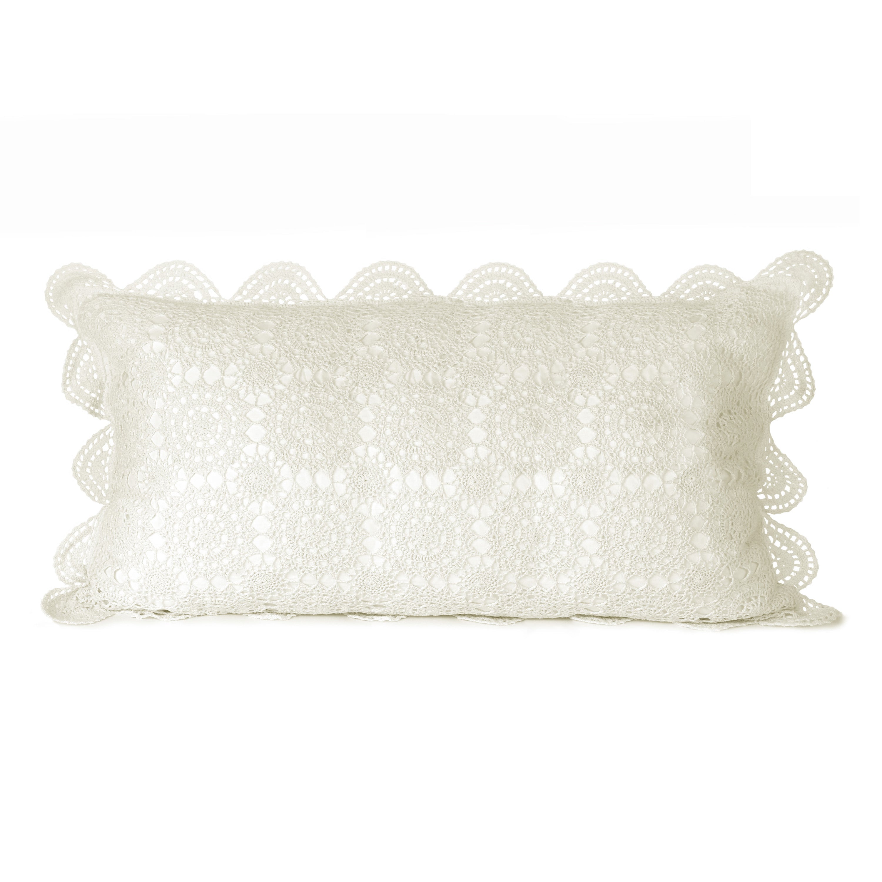 Crochet Cotton Pillow Sham Pairs