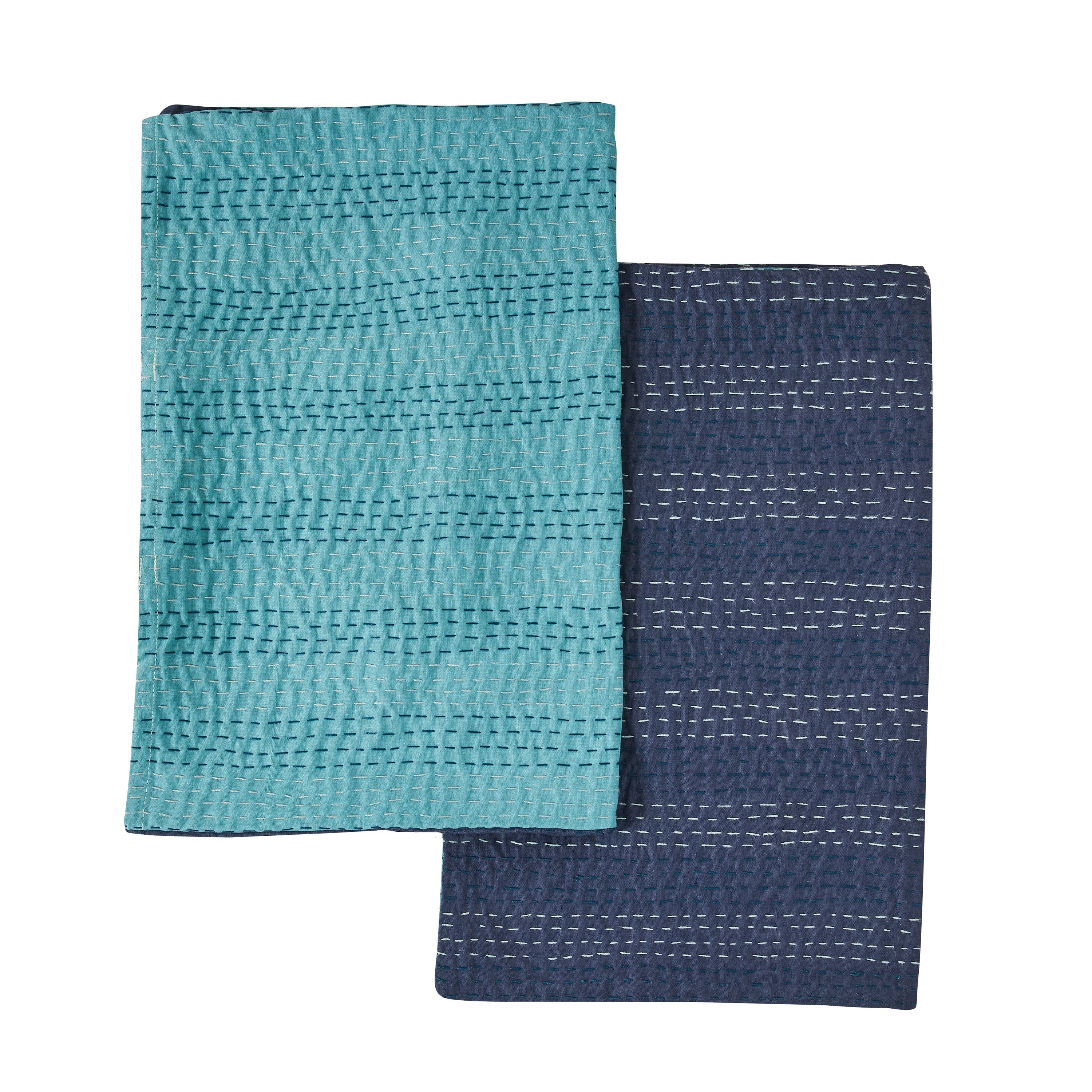 Reversible Kantha Pillow Sham Pairs