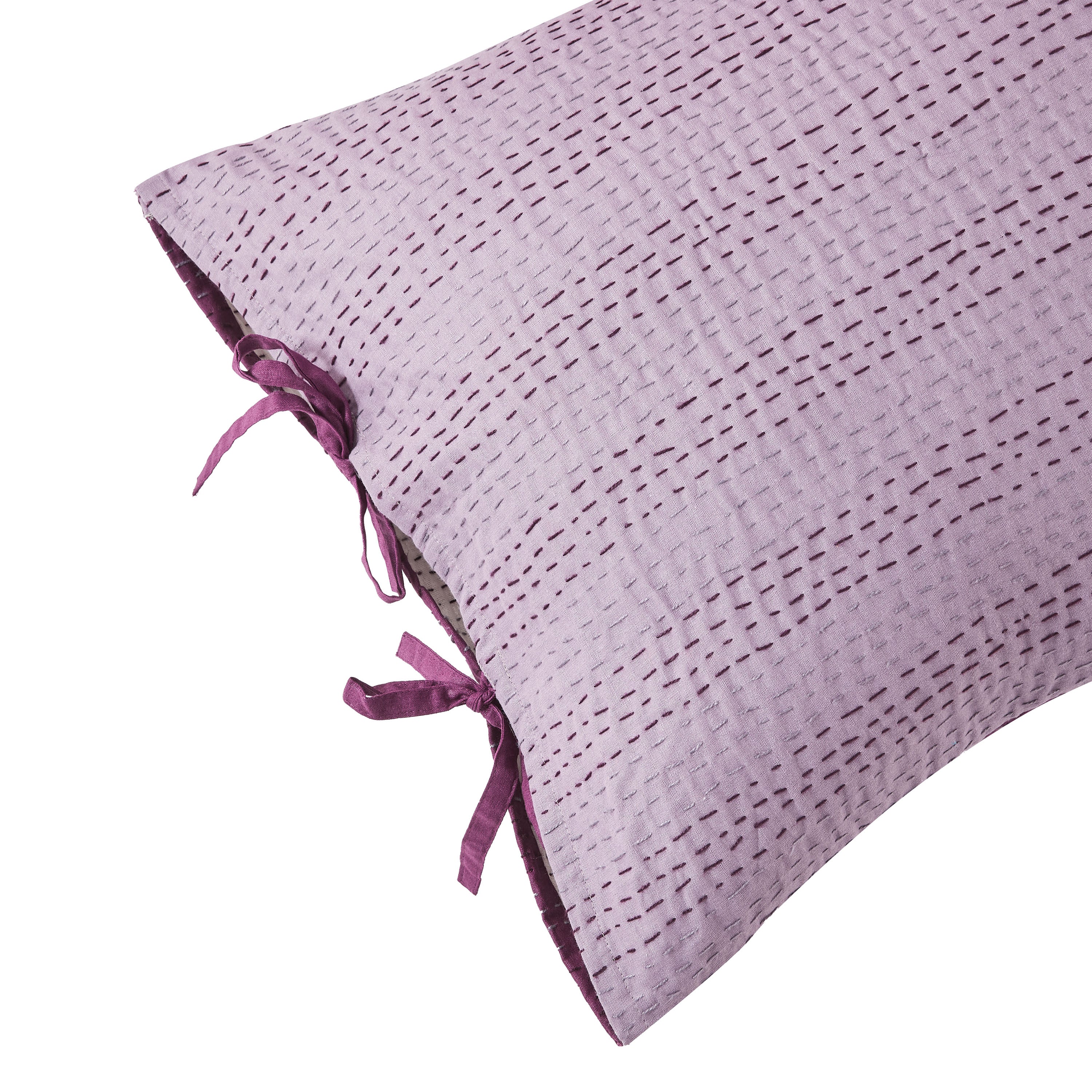 Reversible Kantha Pillow Sham Pairs