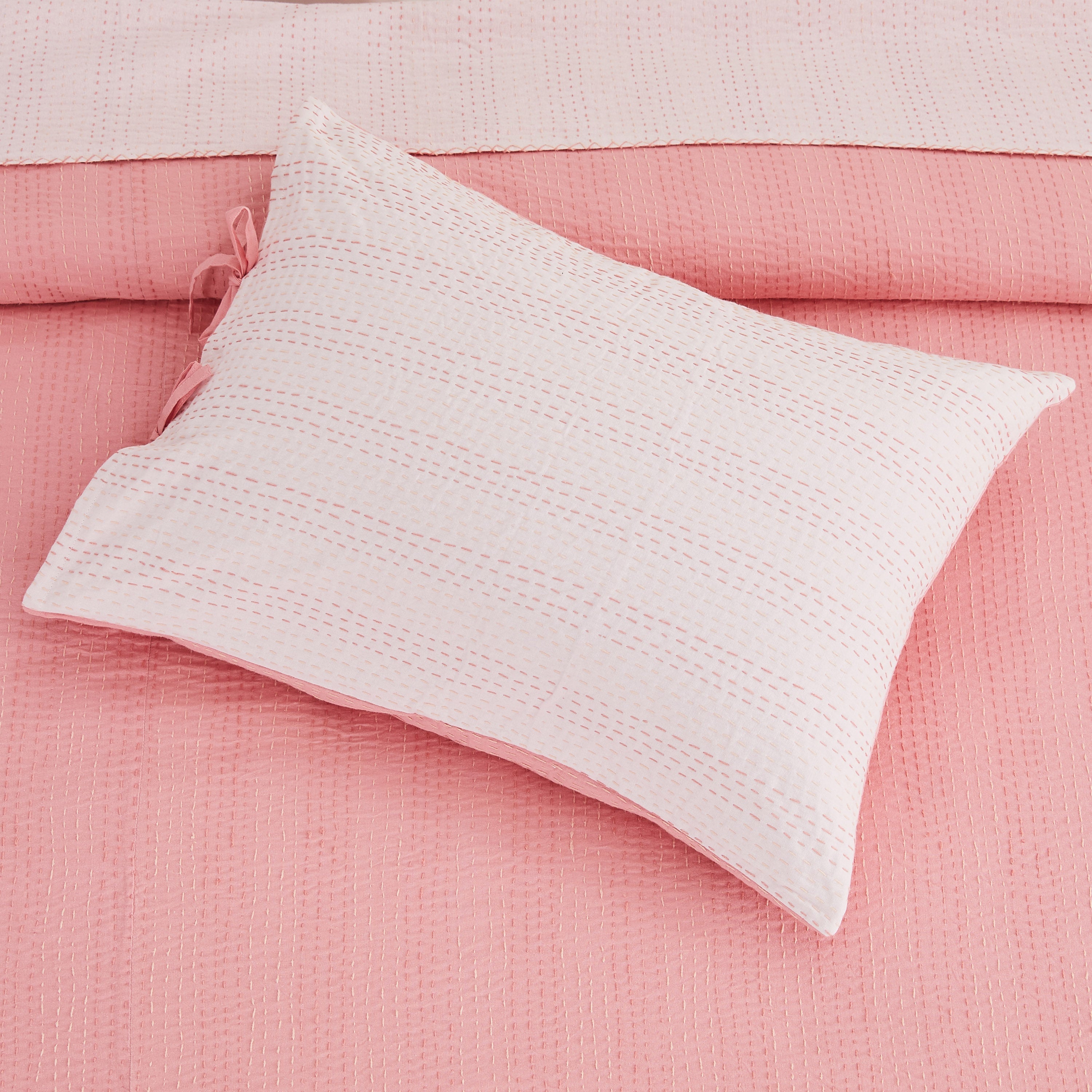 Reversible Kantha Pillow Sham Pairs