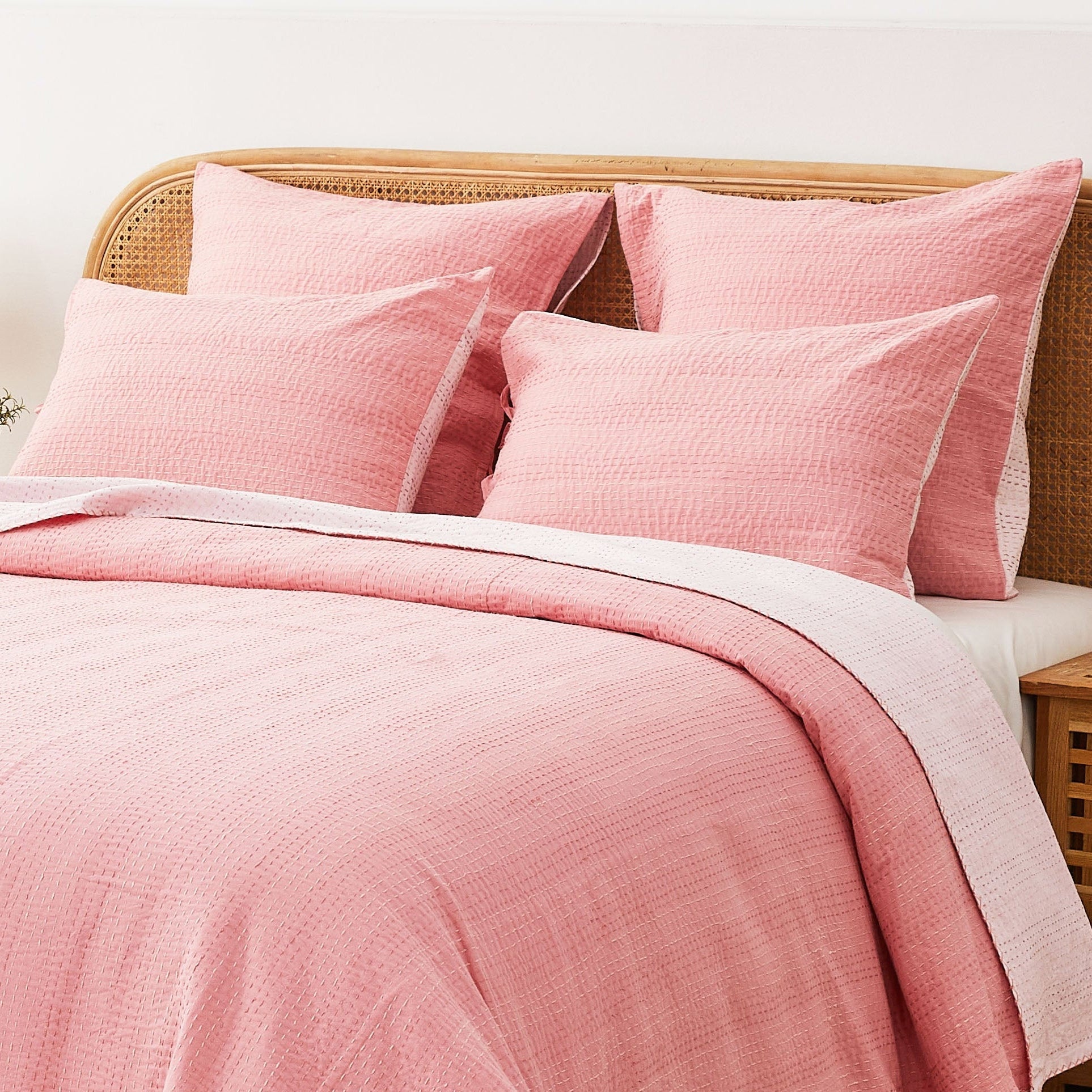 Reversible Kantha Pillow Sham Pairs