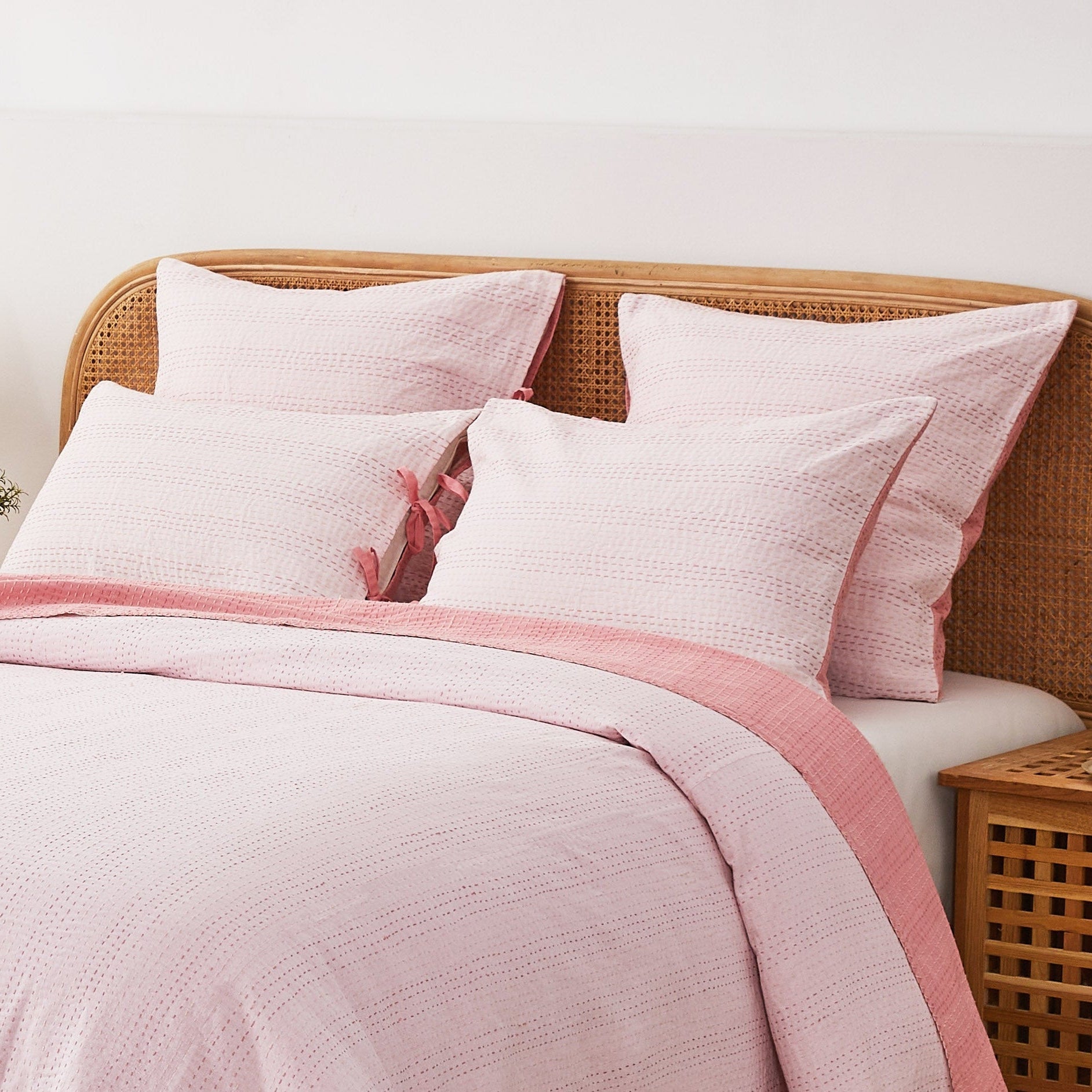 Reversible Kantha Pillow Sham Pairs