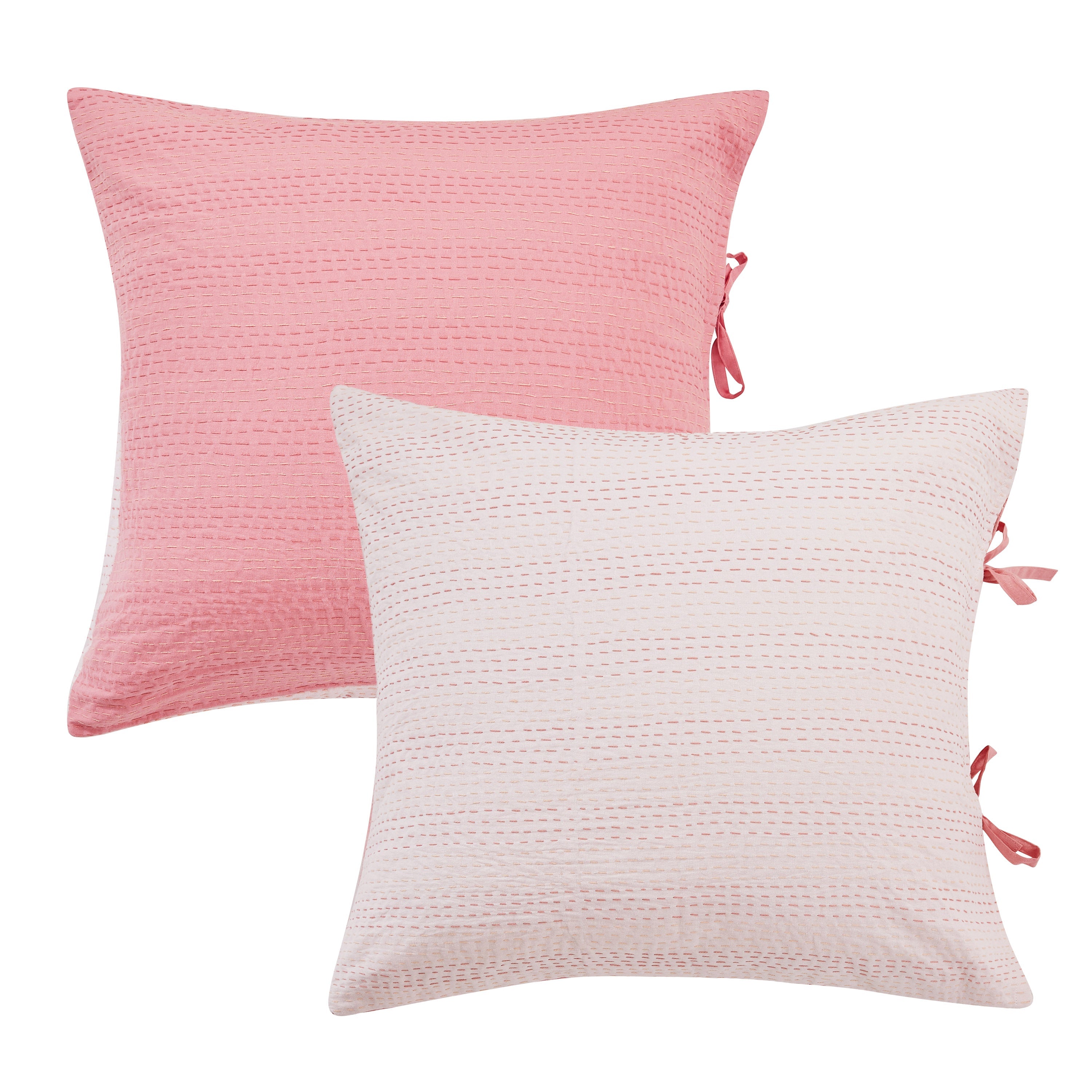 Reversible Kantha Pillow Sham Pairs